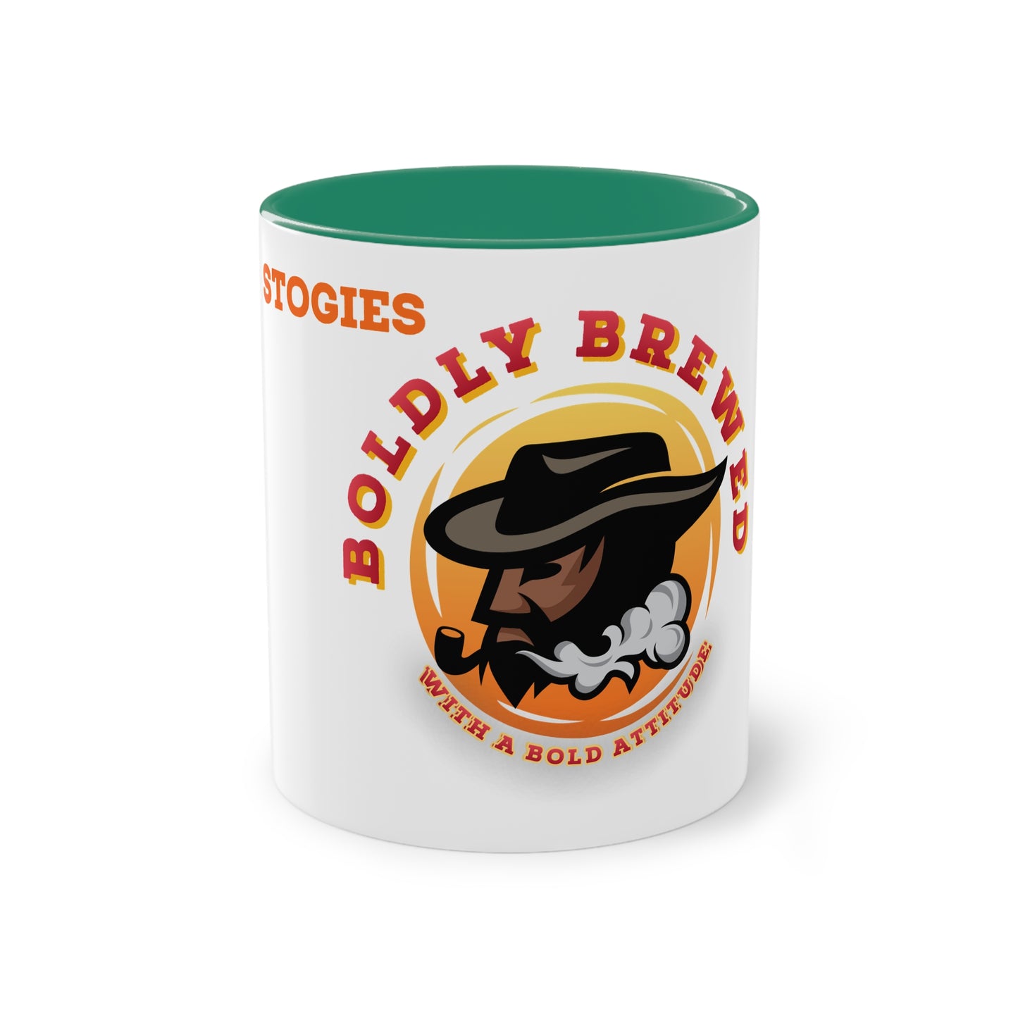 Boldly Brewed Two-Tone Coffee Mug for Coffee Lovers, Unique Gift for Dads, Smokers, Tea Enthusiasts, Perfect for Father's Day, Birthdays