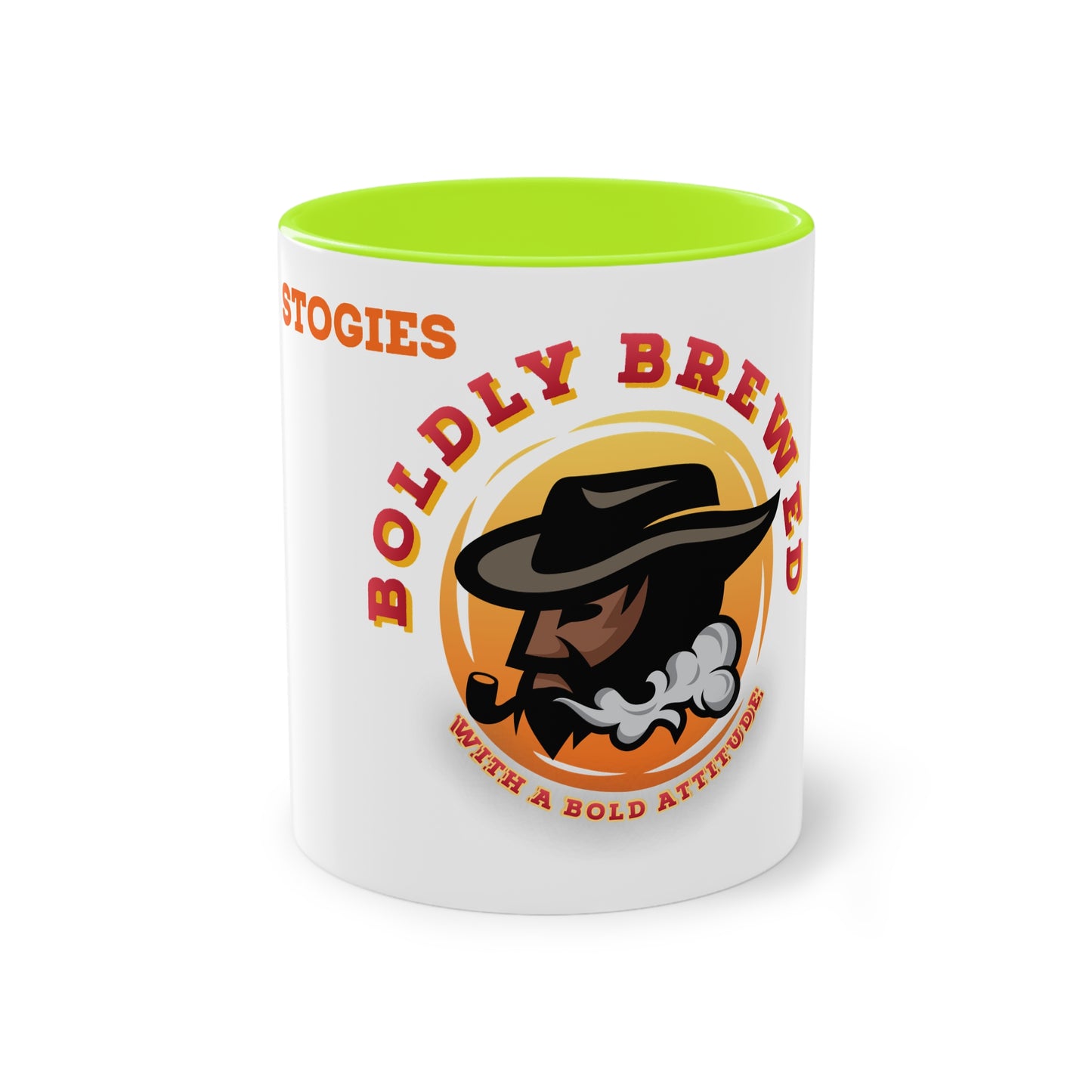 Boldly Brewed Two-Tone Coffee Mug for Coffee Lovers, Unique Gift for Dads, Smokers, Tea Enthusiasts, Perfect for Father's Day, Birthdays