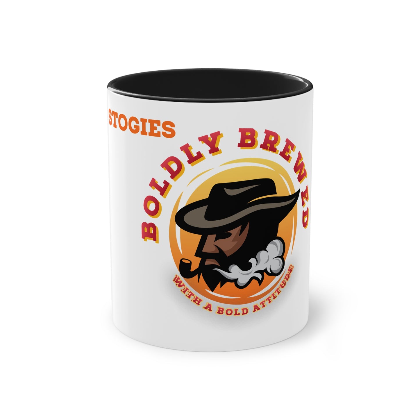 Boldly Brewed Two-Tone Coffee Mug for Coffee Lovers, Unique Gift for Dads, Smokers, Tea Enthusiasts, Perfect for Father's Day, Birthdays