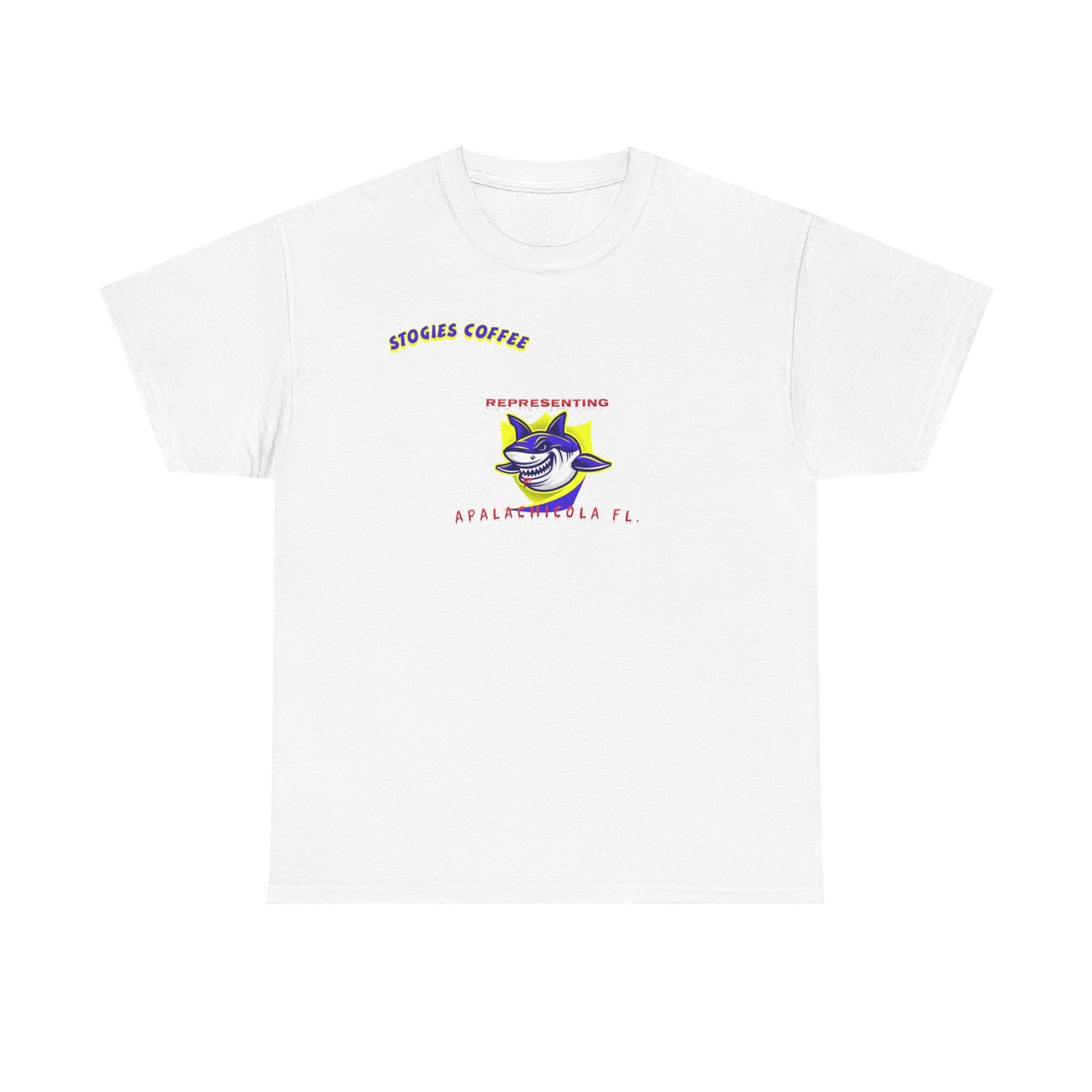Vintage Shark Coffee Tee, Unisex Heavy Cotton Shirt, Beach Lover Gift, Summer Vibe Apparel, Nautical Humor T-Shirt
