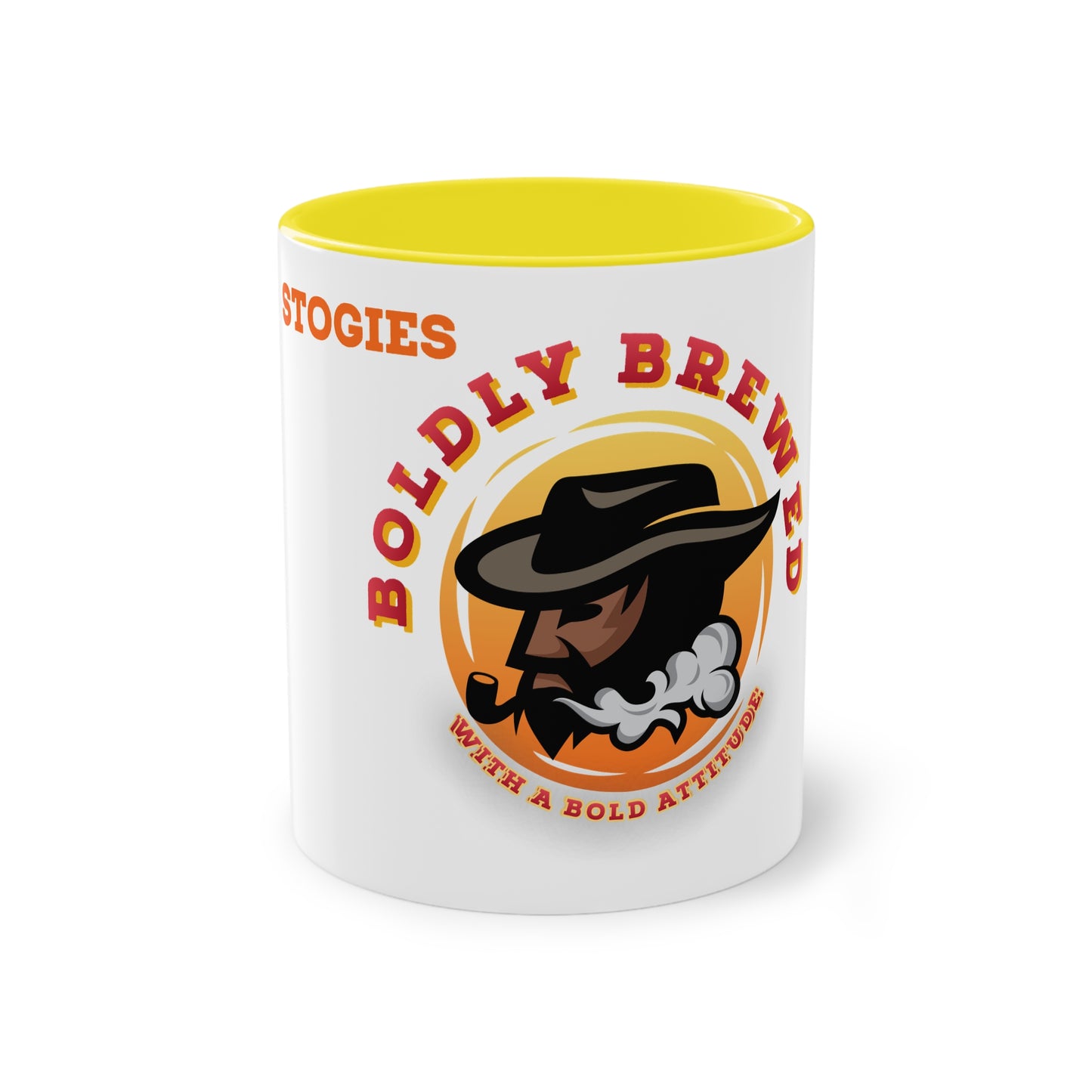 Boldly Brewed Two-Tone Coffee Mug for Coffee Lovers, Unique Gift for Dads, Smokers, Tea Enthusiasts, Perfect for Father's Day, Birthdays