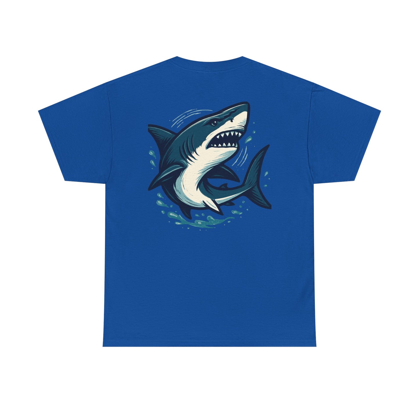 Vintage Shark Coffee Tee, Unisex Heavy Cotton Shirt, Beach Lover Gift, Summer Vibe Apparel, Nautical Humor T-Shirt
