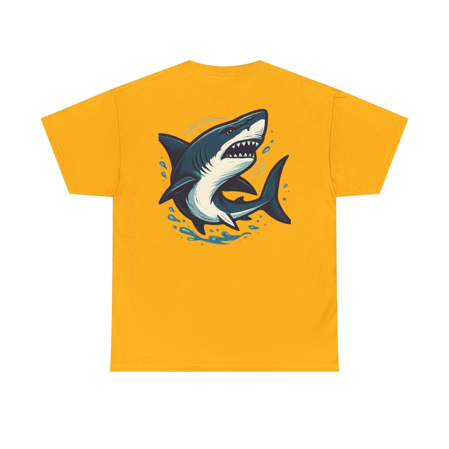 Vintage Shark Coffee Tee, Unisex Heavy Cotton Shirt, Beach Lover Gift, Summer Vibe Apparel, Nautical Humor T-Shirt