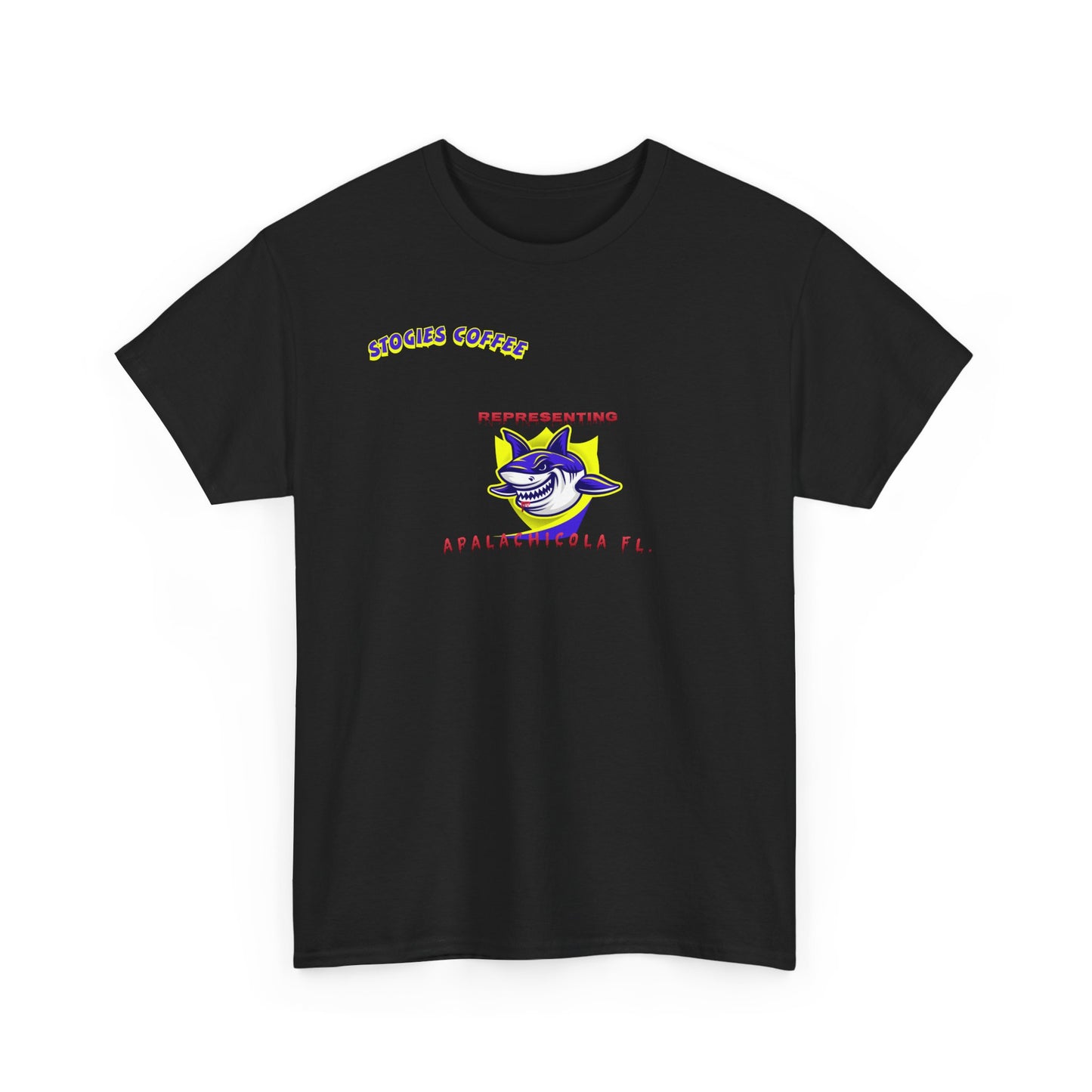 Vintage Shark Coffee Tee, Unisex Heavy Cotton Shirt, Beach Lover Gift, Summer Vibe Apparel, Nautical Humor T-Shirt