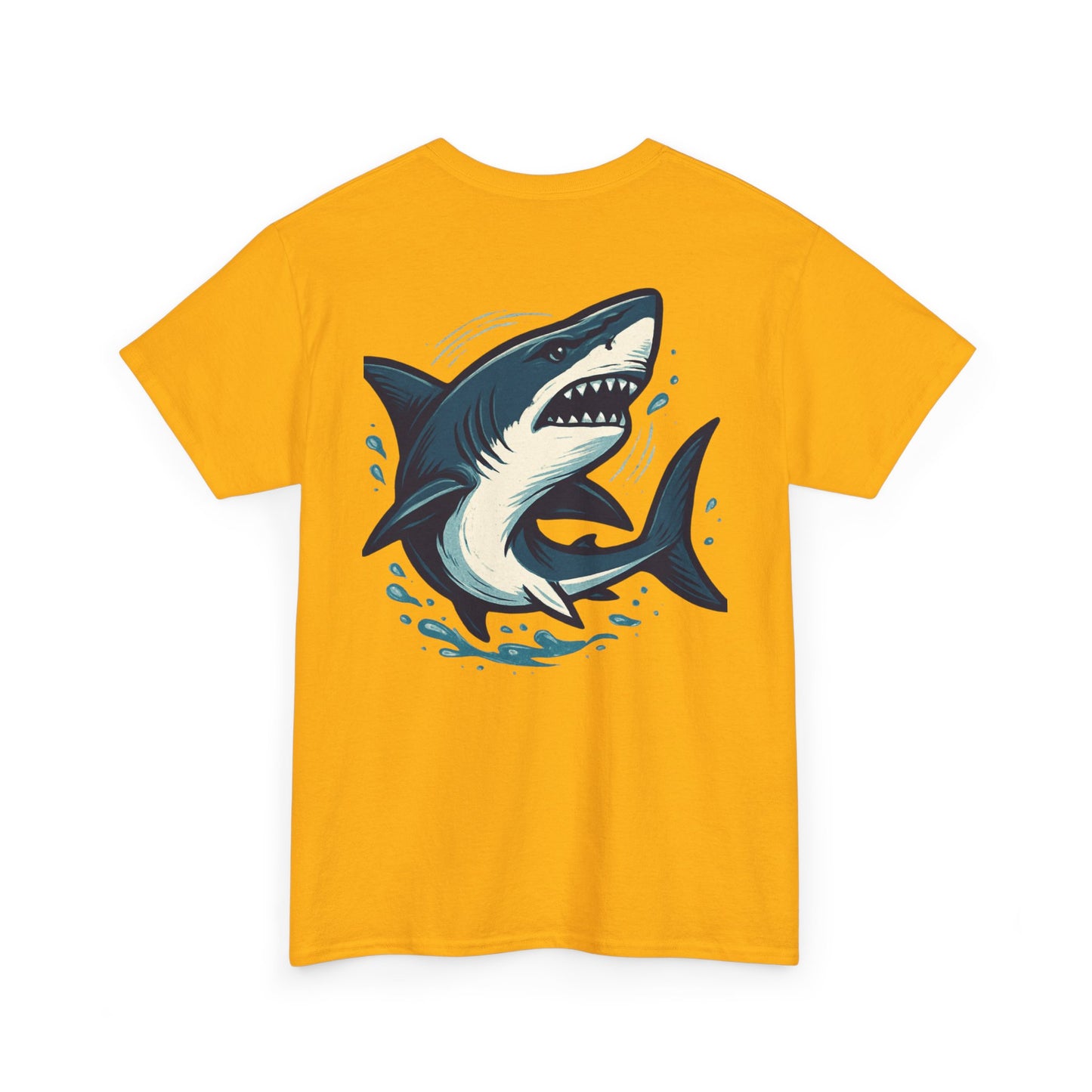 Vintage Shark Coffee Tee, Unisex Heavy Cotton Shirt, Beach Lover Gift, Summer Vibe Apparel, Nautical Humor T-Shirt