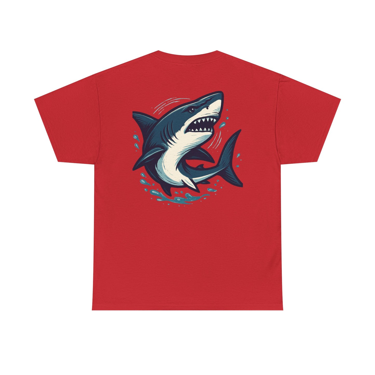 Vintage Shark Coffee Tee, Unisex Heavy Cotton Shirt, Beach Lover Gift, Summer Vibe Apparel, Nautical Humor T-Shirt