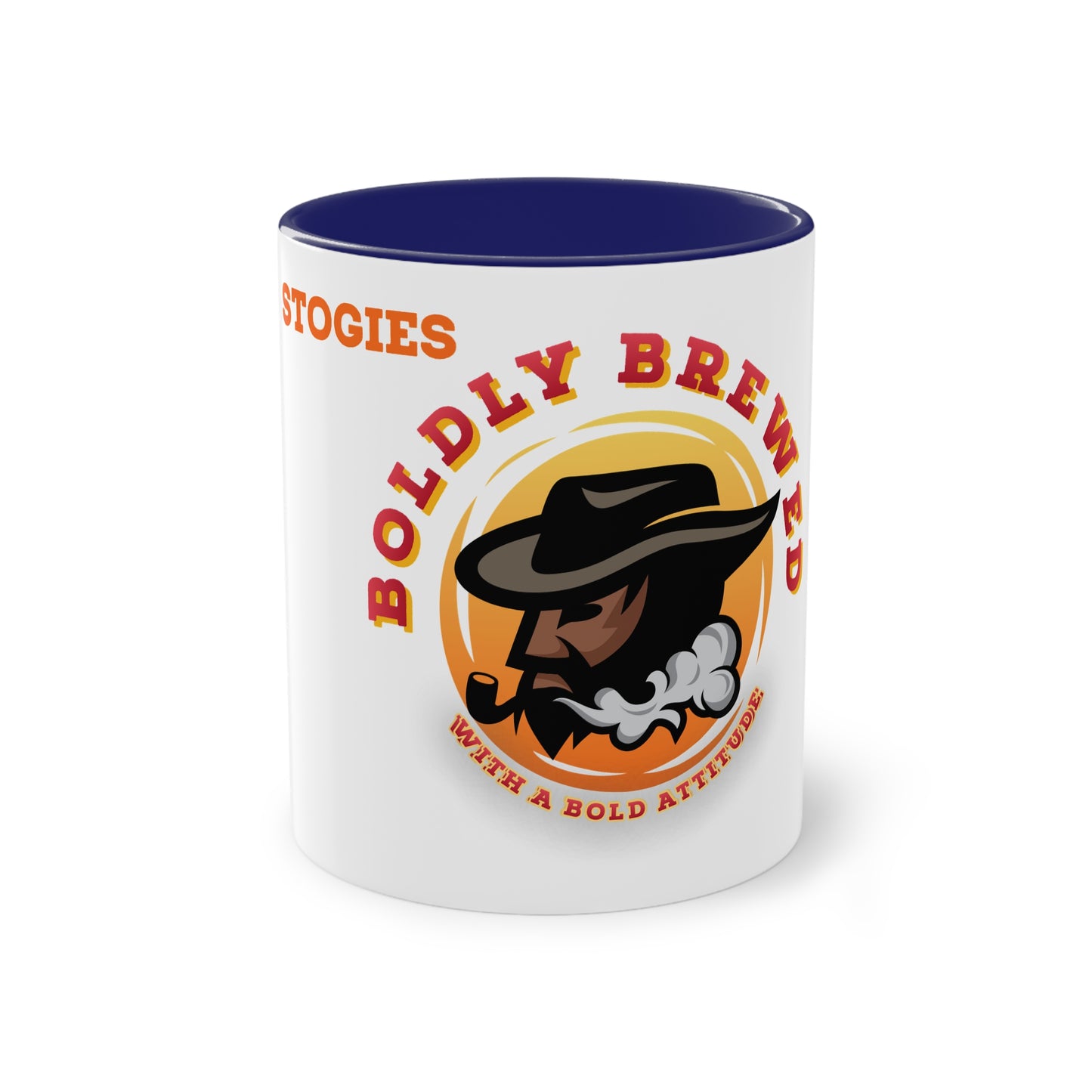 Boldly Brewed Two-Tone Coffee Mug for Coffee Lovers, Unique Gift for Dads, Smokers, Tea Enthusiasts, Perfect for Father's Day, Birthdays