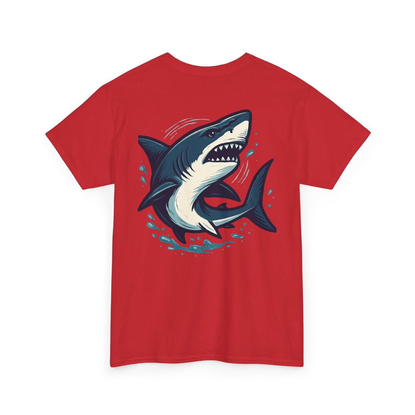Vintage Shark Coffee Tee, Unisex Heavy Cotton Shirt, Beach Lover Gift, Summer Vibe Apparel, Nautical Humor T-Shirt