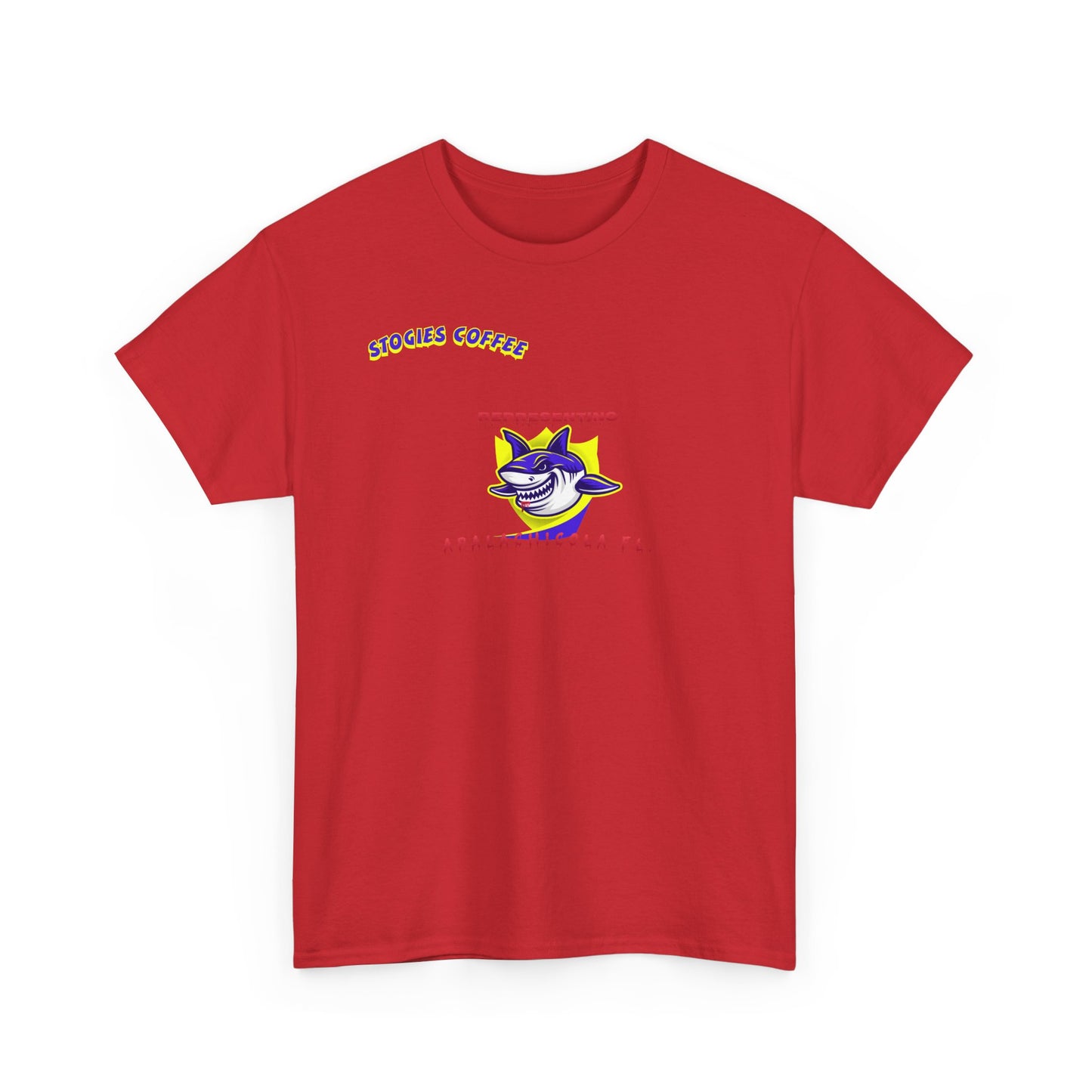 Vintage Shark Coffee Tee, Unisex Heavy Cotton Shirt, Beach Lover Gift, Summer Vibe Apparel, Nautical Humor T-Shirt