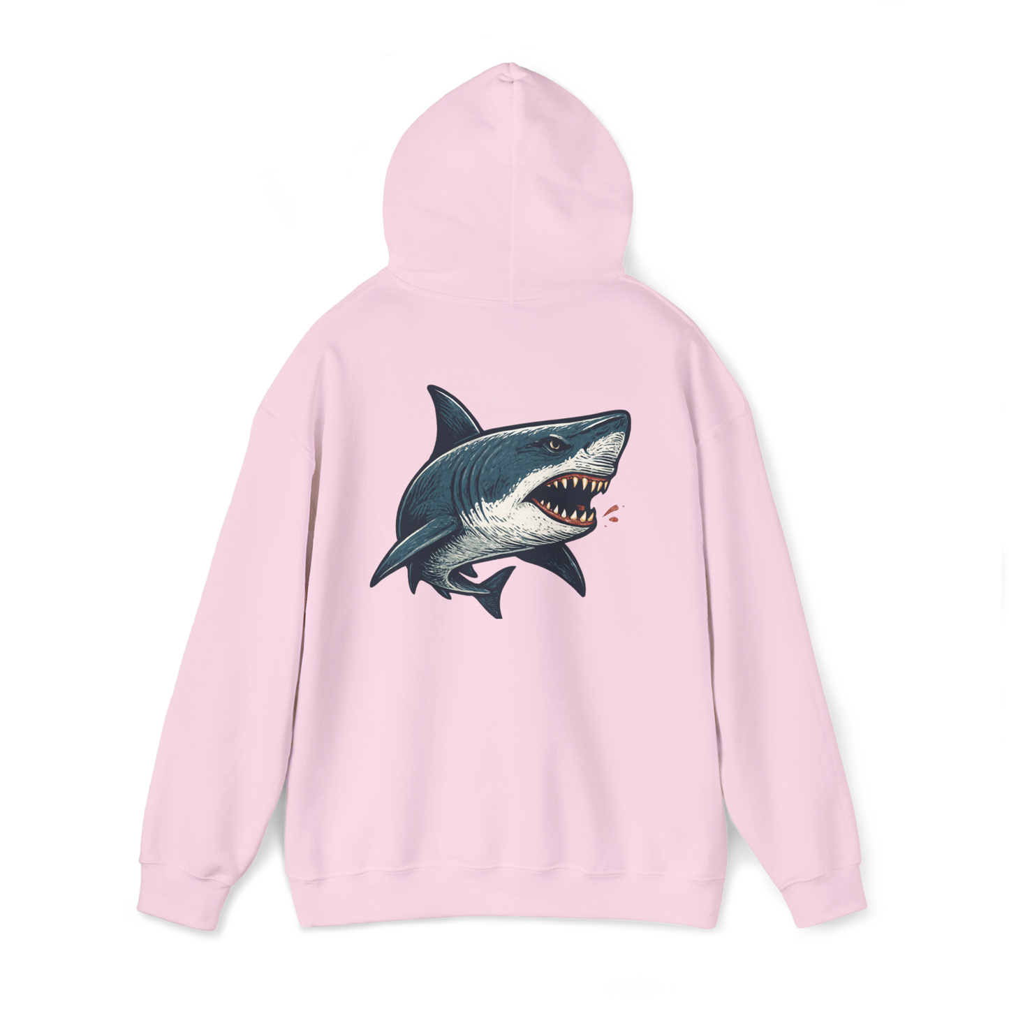 Shark-Themed Hooded Sweatshirt, Cozy Apparel, Perfect Gift for Birthdays, Beach Trips, and Casual Outings