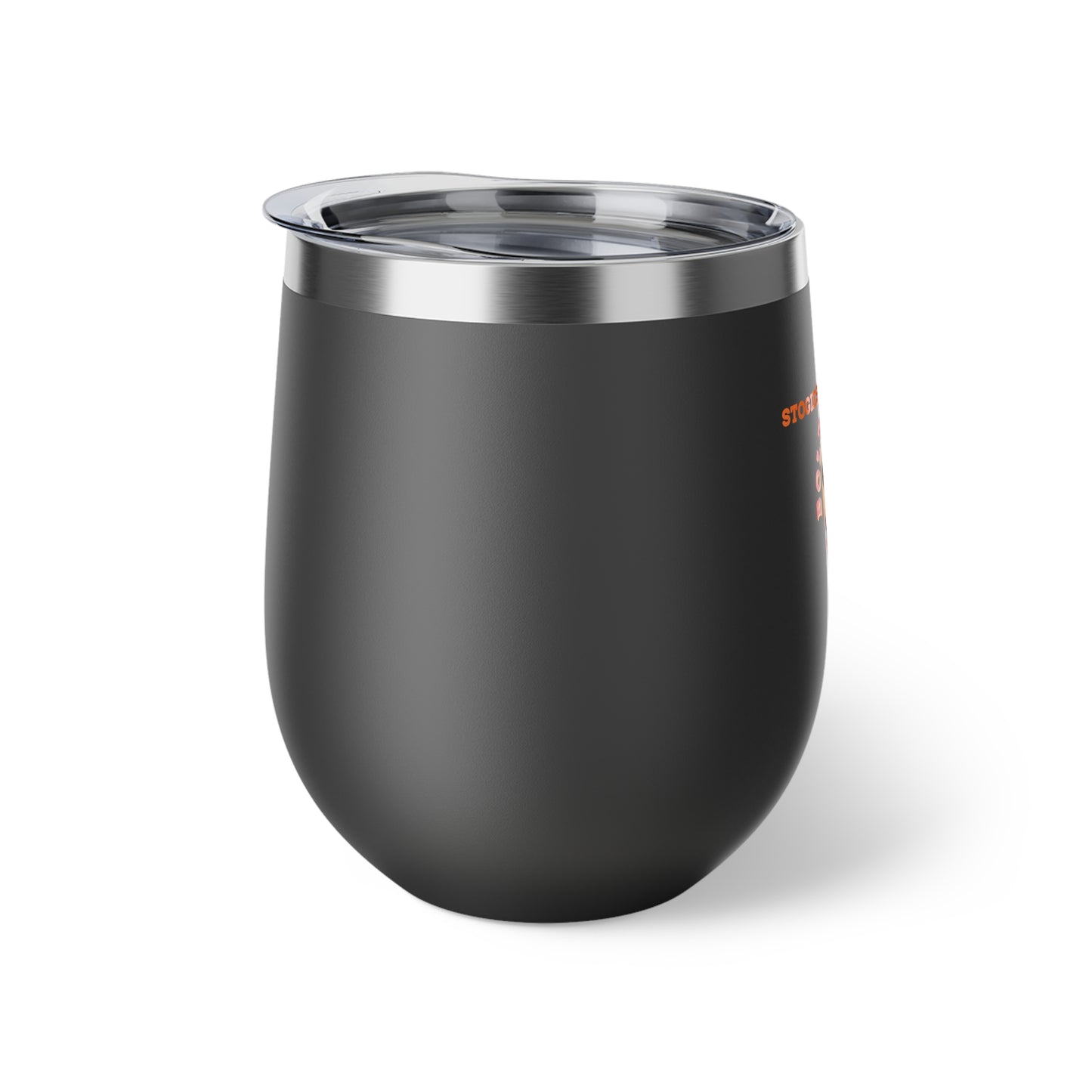 Copper Insulated Cup with Stogie Brewed Design, Wine Tumbler, Travel Mug, Coffee Cup, Outdoor Drinkware, Unique Gift