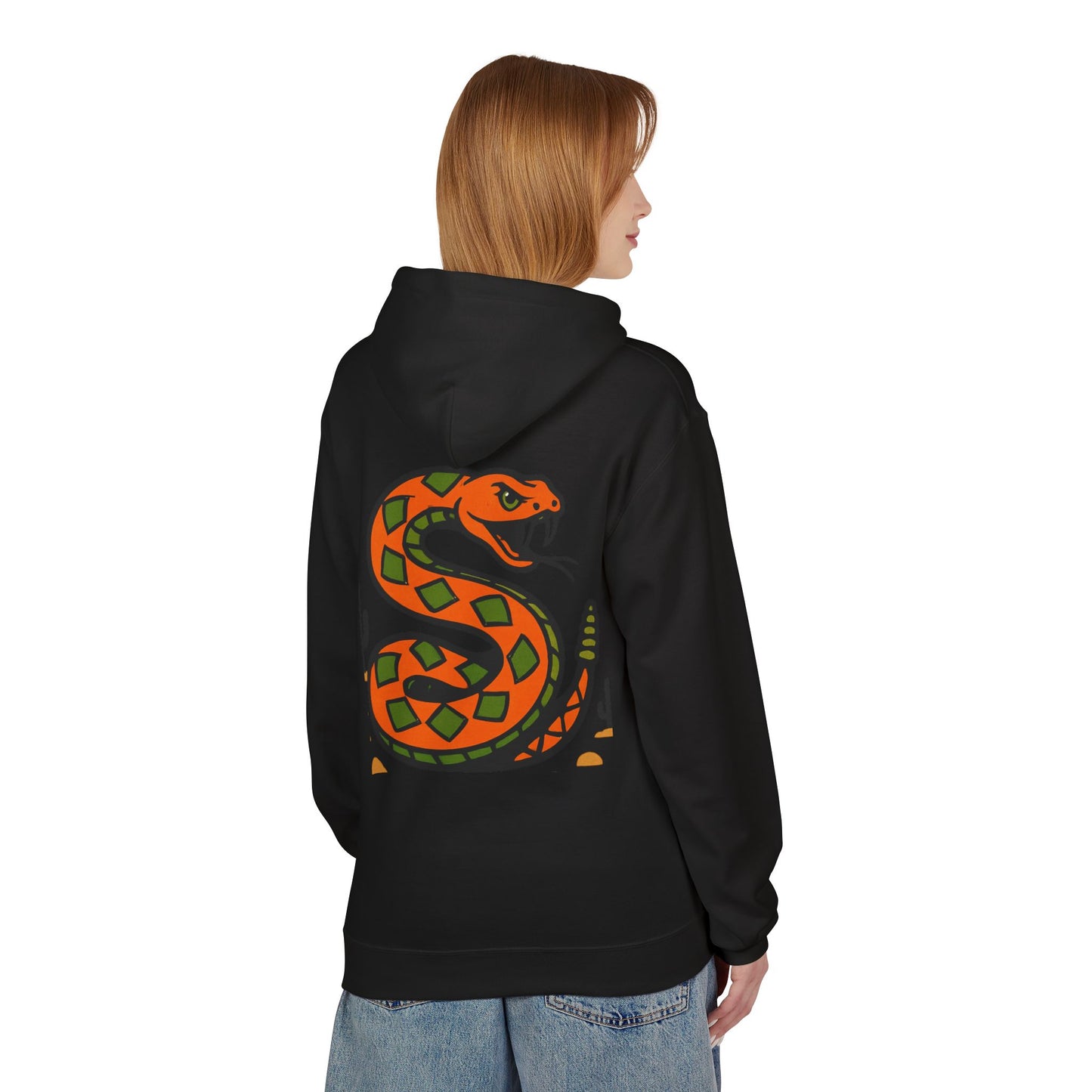 Colorful Snake Design Fleece Hoodie | Unisex Casual Wear for Nature Lovers, Gift for Outdoorsy Friends, Fun Graphic Hoodie, [...]