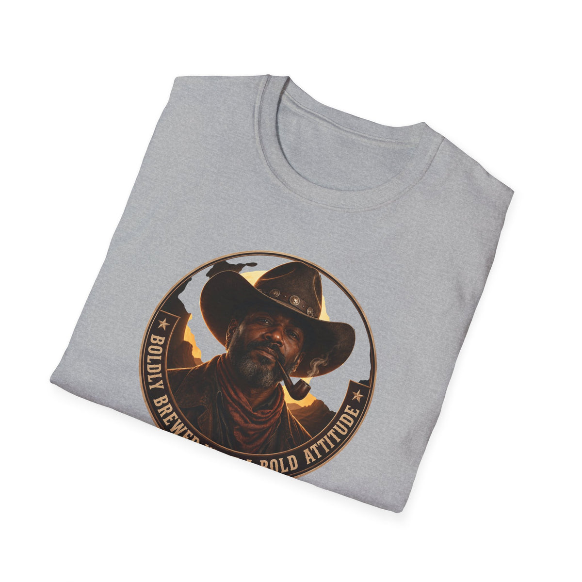 Cowboy Coffee-Inspired Graphic T-Shirt – “Brewed With a Bold Attitude”