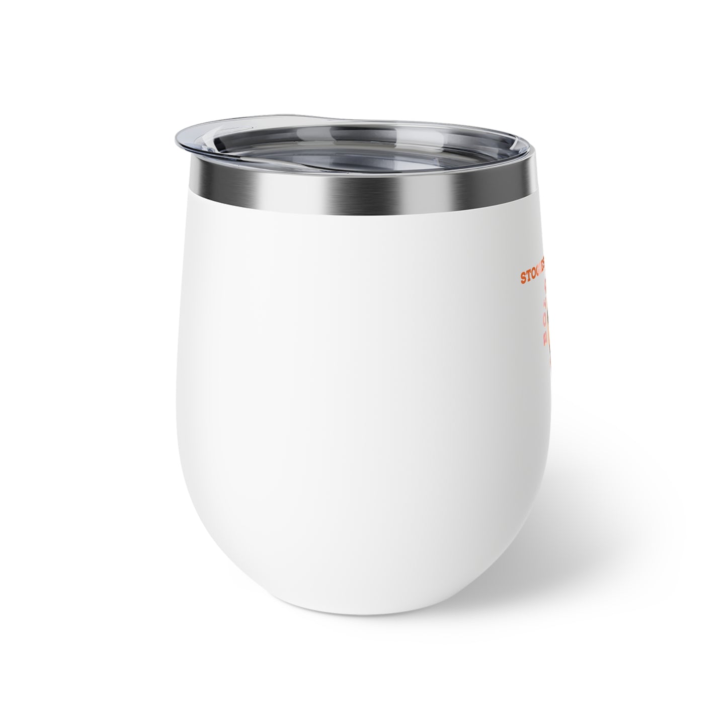 Copper Insulated Cup with Stogie Brewed Design, Wine Tumbler, Travel Mug, Coffee Cup, Outdoor Drinkware, Unique Gift