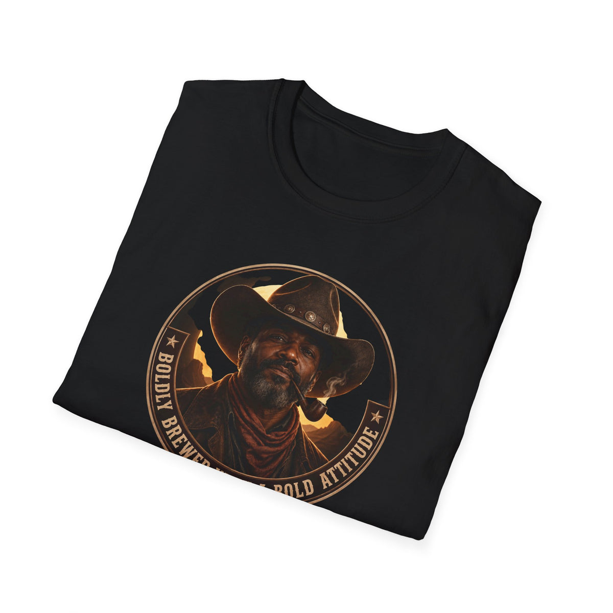 Cowboy Coffee-Inspired Graphic T-Shirt – “Brewed With a Bold Attitude”