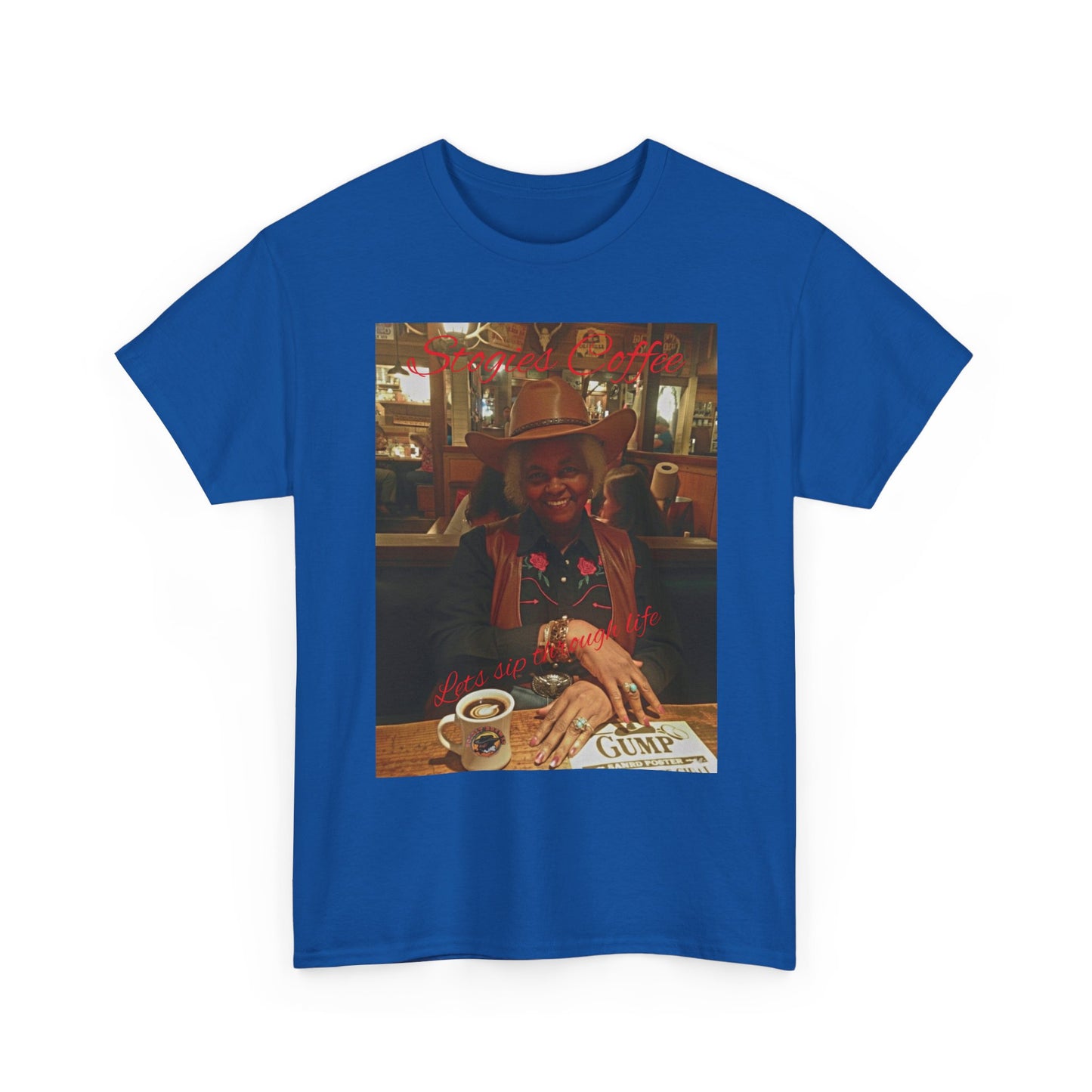 Vintage Diner Photo Tee — Retro Café Print T‑Shirt