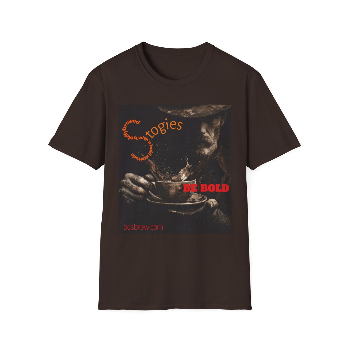 Cigar Stogie Graphic T-Shirt — "Be Bold" Vintage Smoker Design