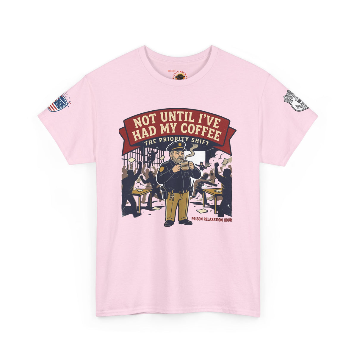 Not Until I’ve Had My Coffee T-Shirt — Funny Coffee Crew Tee for Coffee Lovers