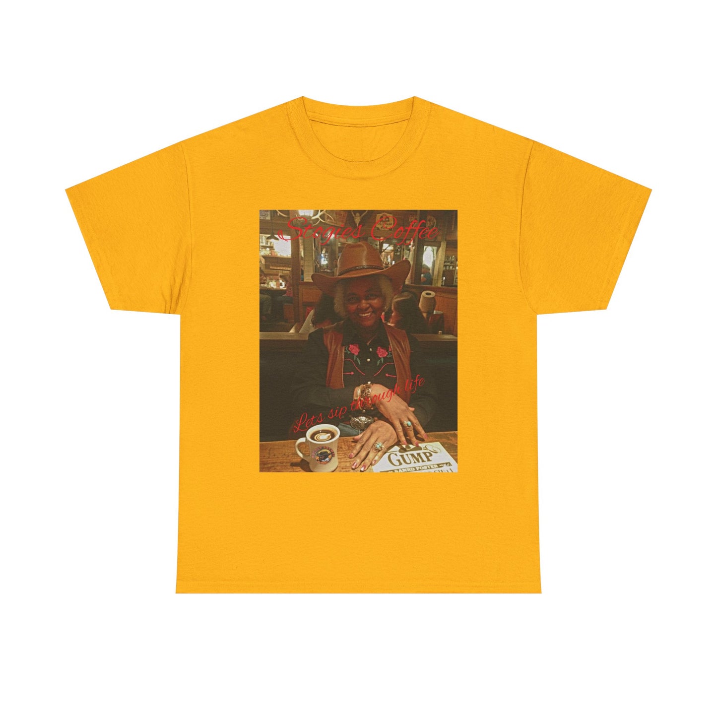 Vintage Diner Photo Tee — Retro Café Print T‑Shirt