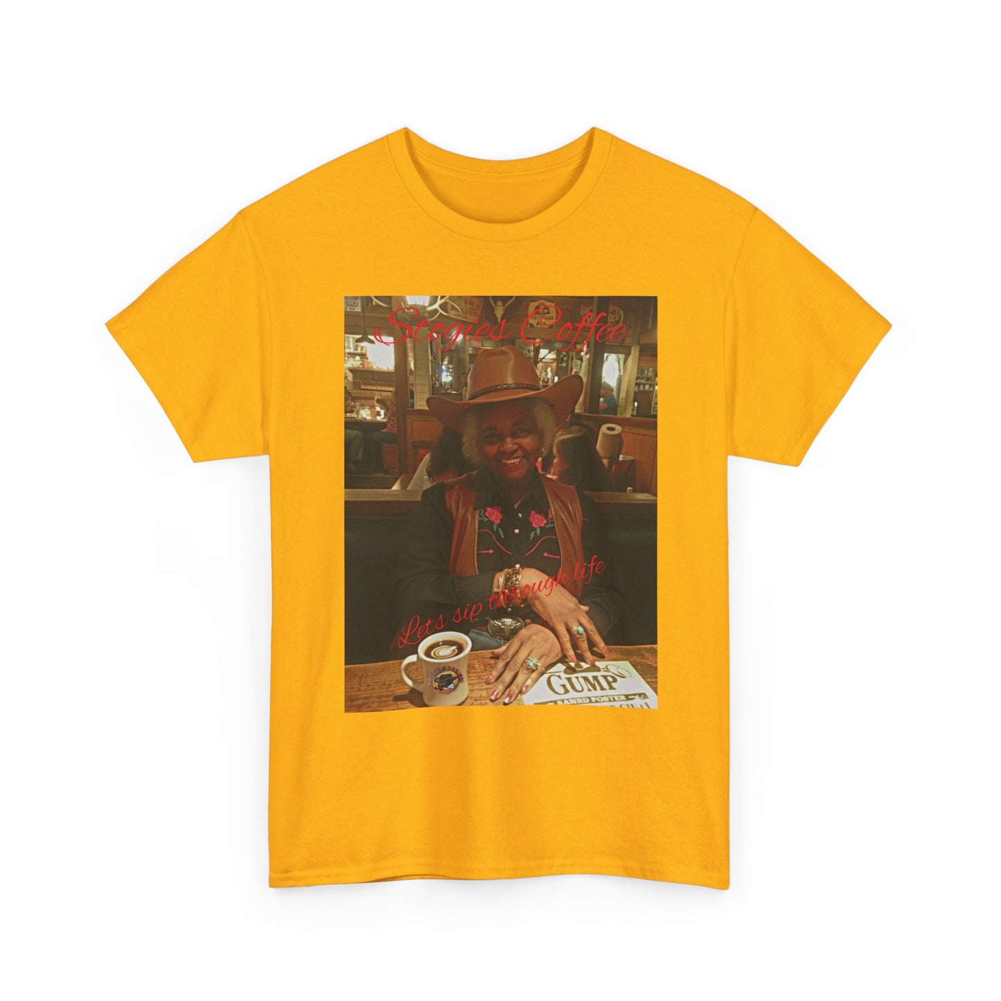 Vintage Diner Photo Tee — Retro Café Print T‑Shirt