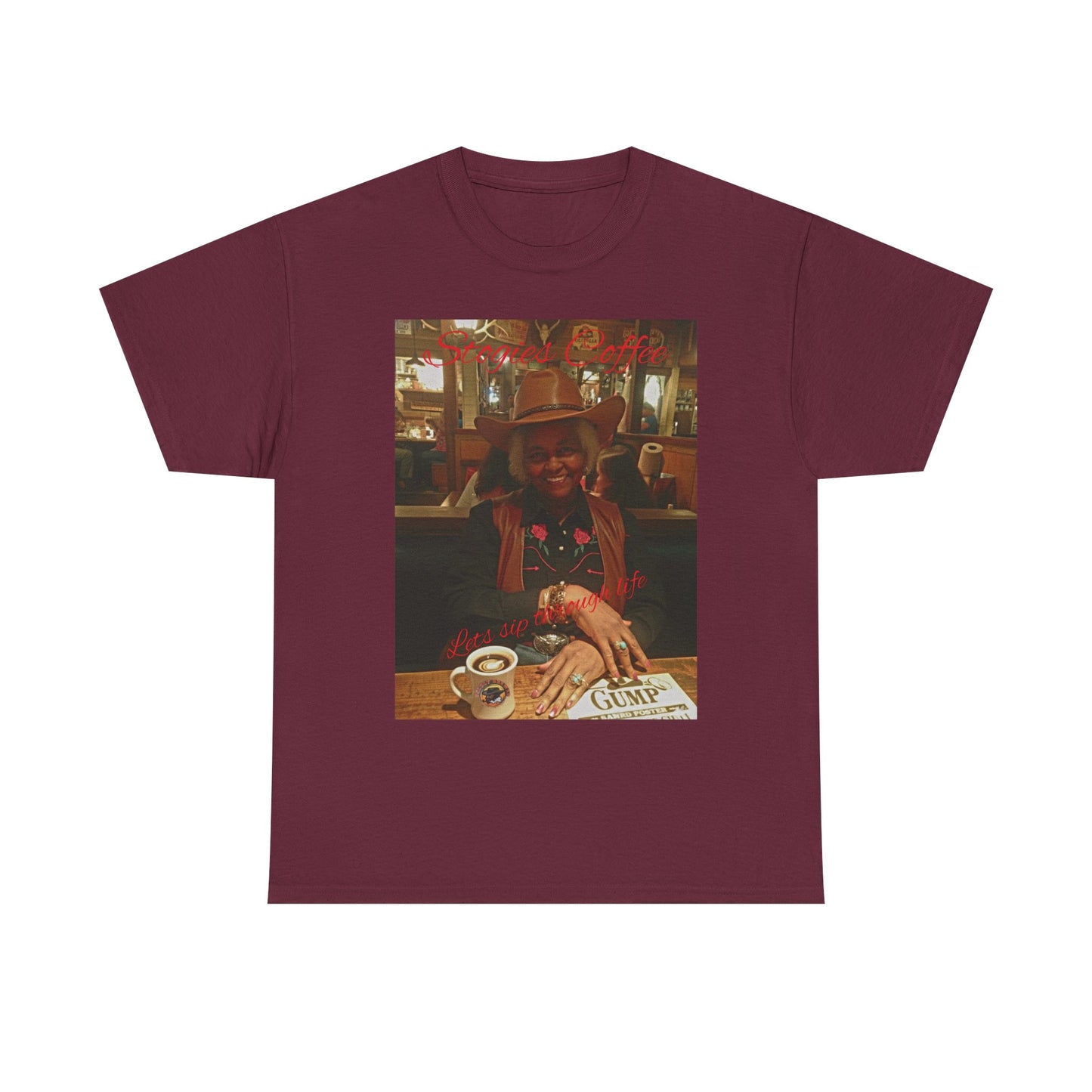 Vintage Diner Photo Tee — Retro Café Print T‑Shirt