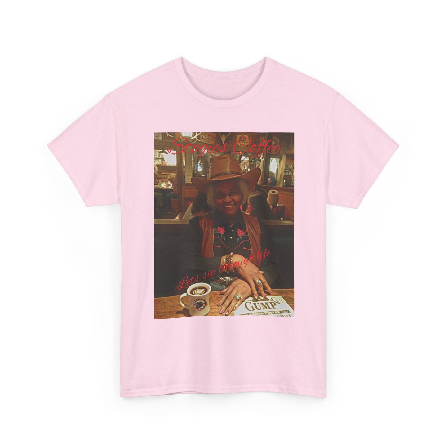 Vintage Diner Photo Tee — Retro Café Print T‑Shirt