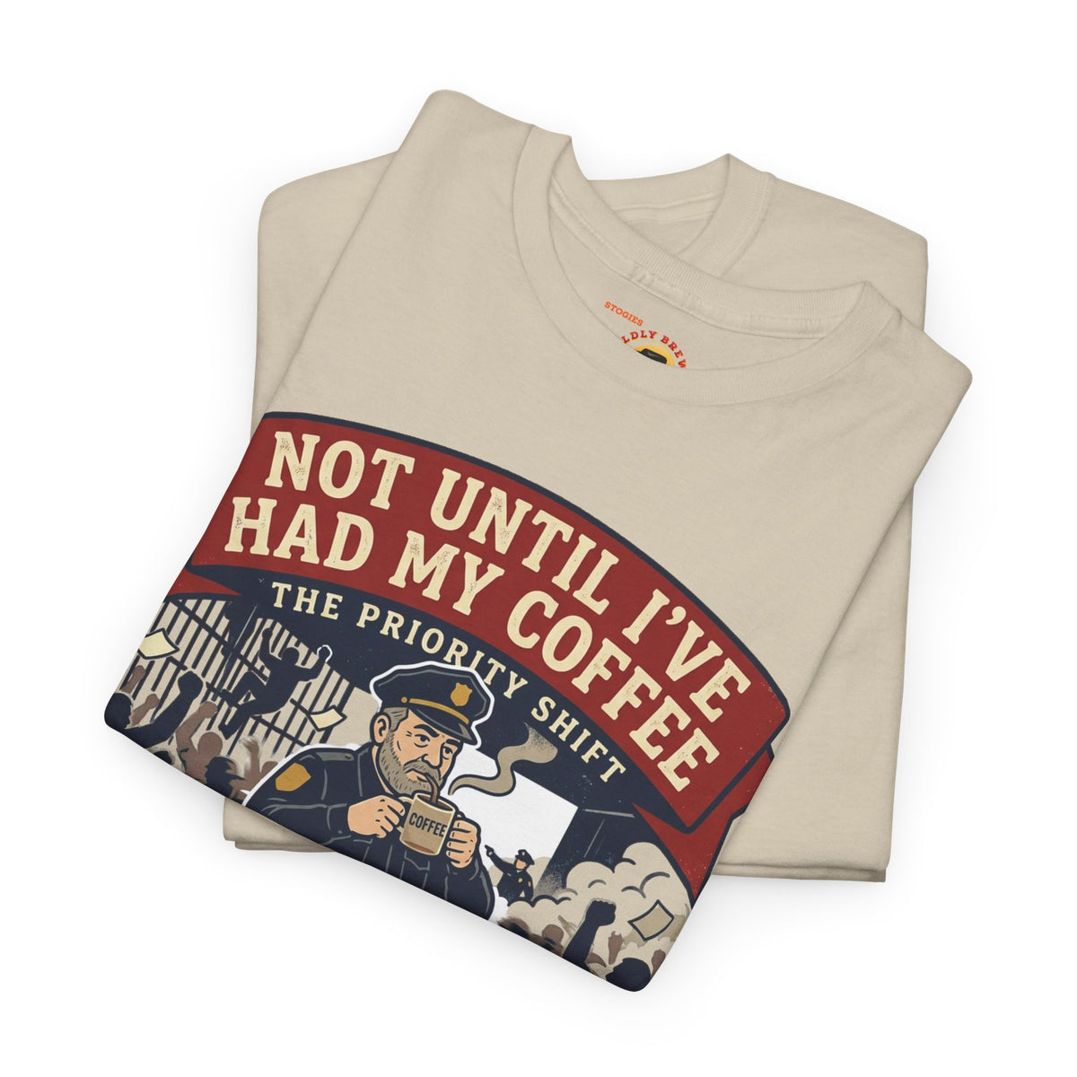 Not Until I’ve Had My Coffee T-Shirt — Funny Coffee Crew Tee for Coffee Lovers