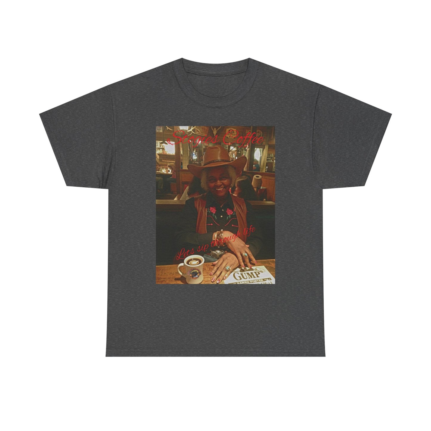Vintage Diner Photo Tee — Retro Café Print T‑Shirt