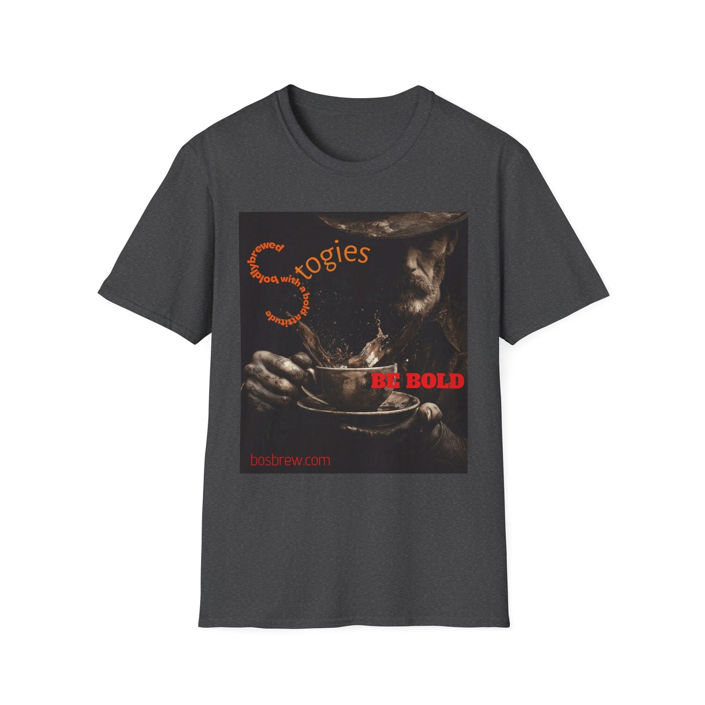 Cigar Stogie Graphic T-Shirt — "Be Bold" Vintage Smoker Design