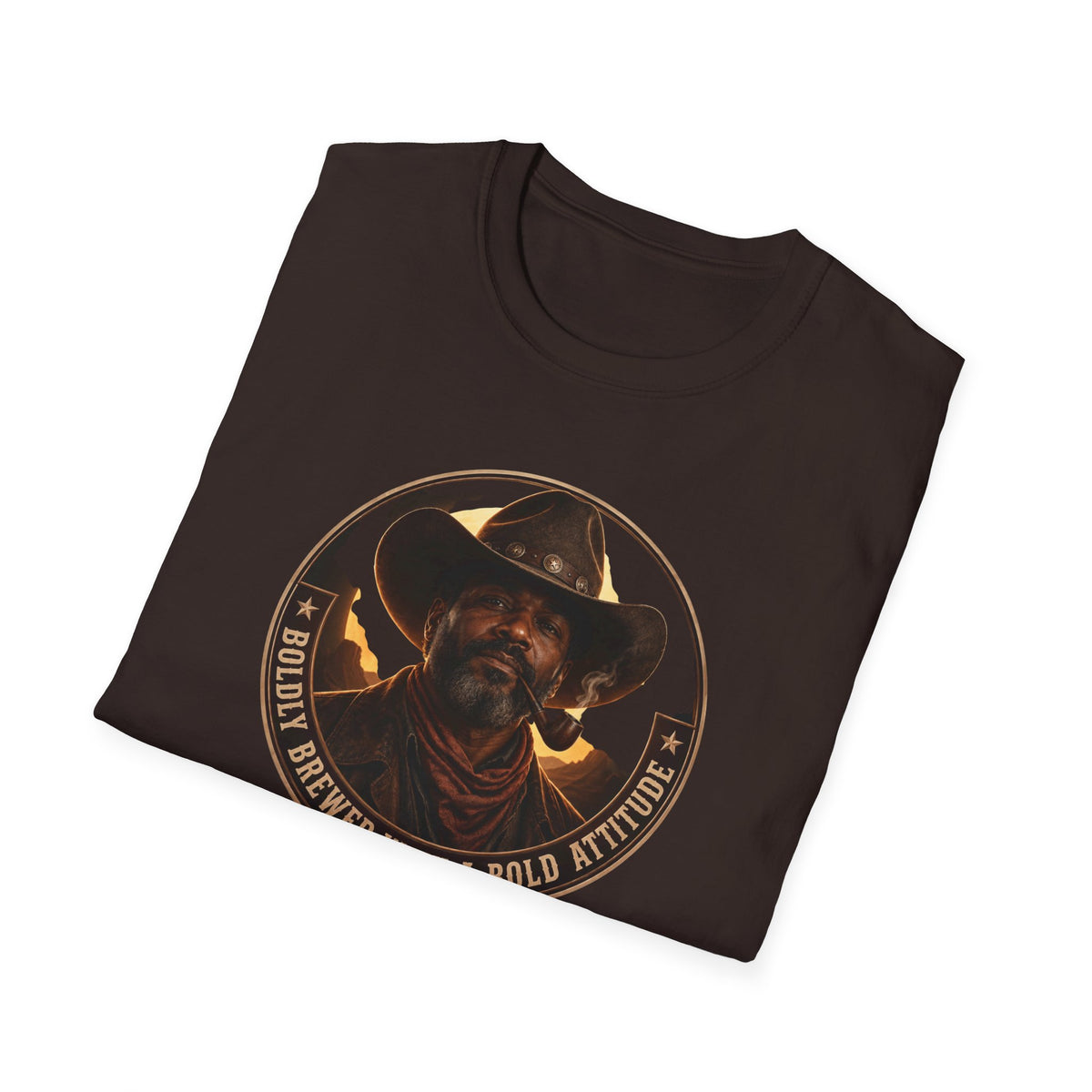 Cowboy Coffee-Inspired Graphic T-Shirt – “Brewed With a Bold Attitude”