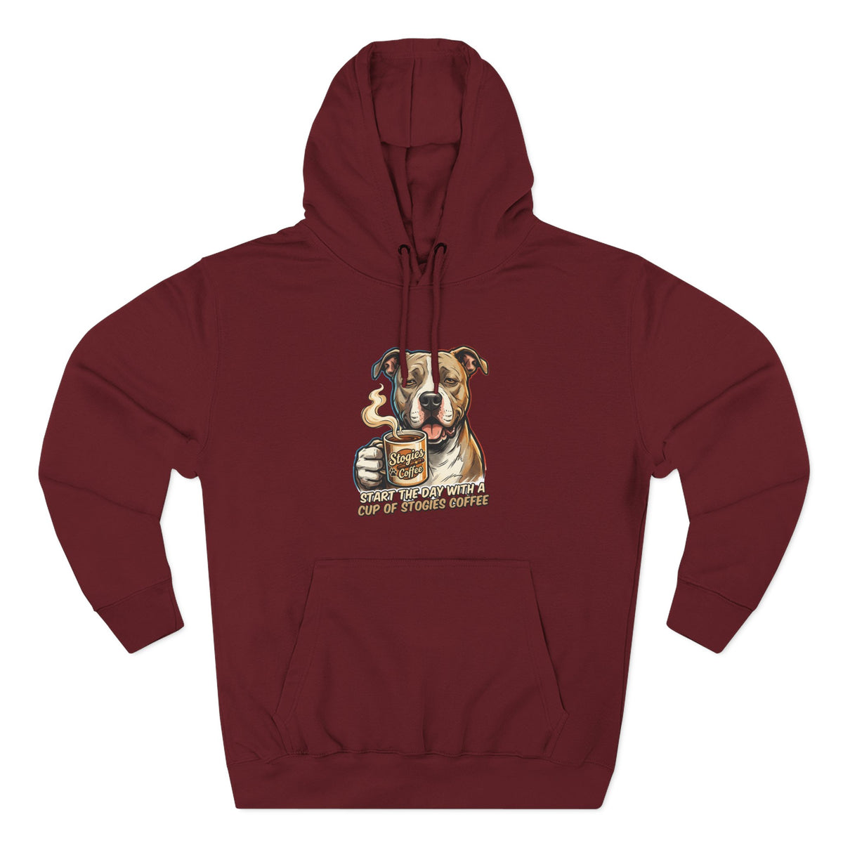 Bulldog Coffee Lover Fleece Hoodie