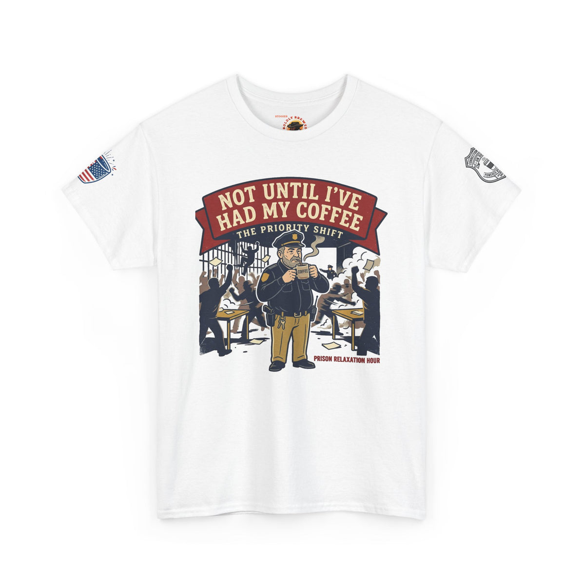 Not Until I’ve Had My Coffee T-Shirt — Funny Coffee Crew Tee for Coffee Lovers