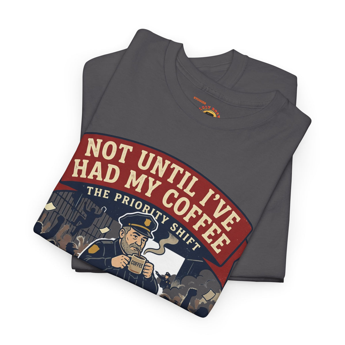 Not Until I’ve Had My Coffee T-Shirt — Funny Coffee Crew Tee for Coffee Lovers