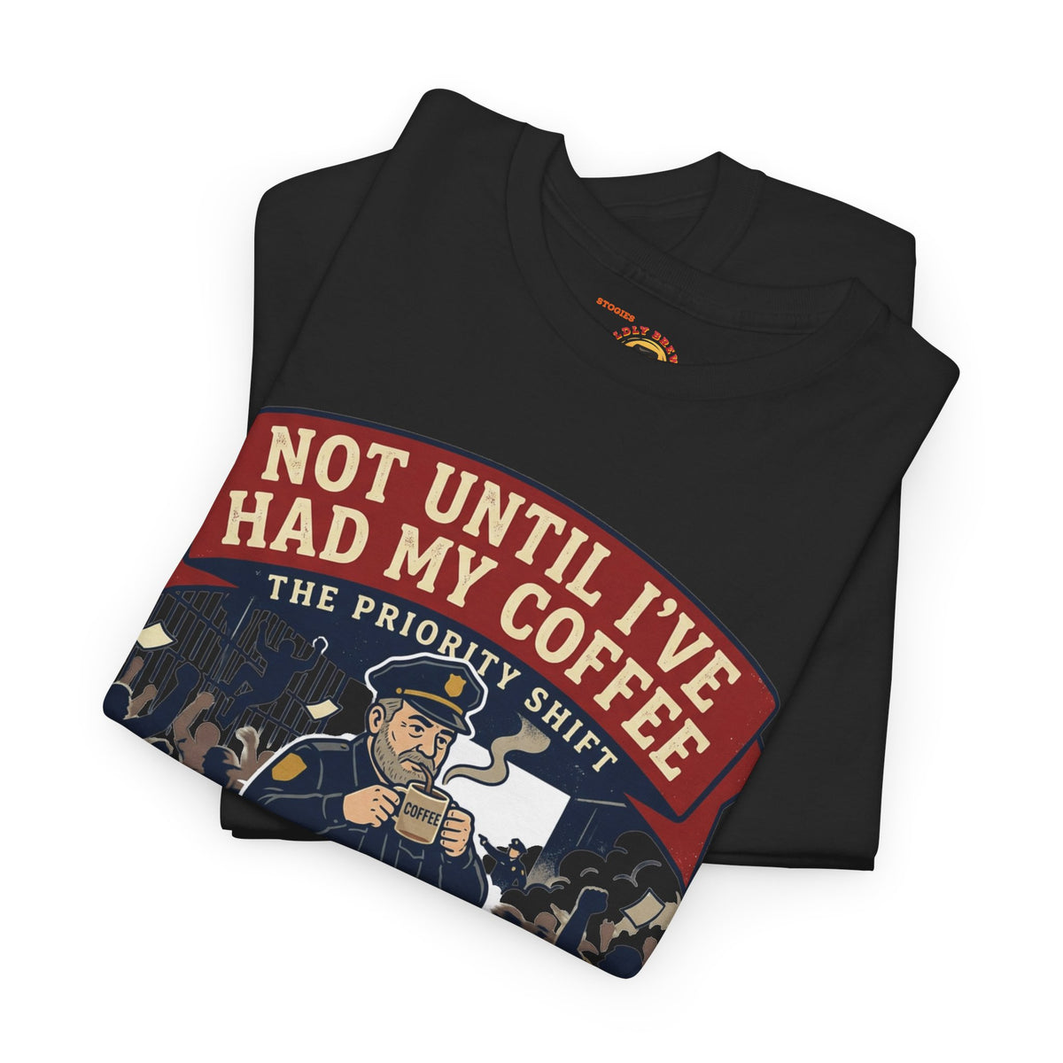 Not Until I’ve Had My Coffee T-Shirt — Funny Coffee Crew Tee for Coffee Lovers