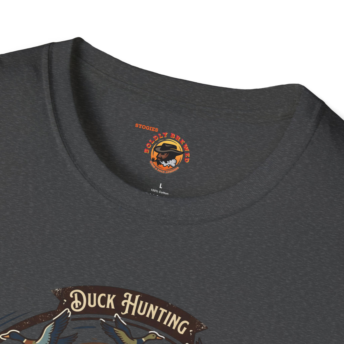 Hunting Coffee T-Shirt — "No Hunting Until I've Had My Coffee" Vintage Camper Design