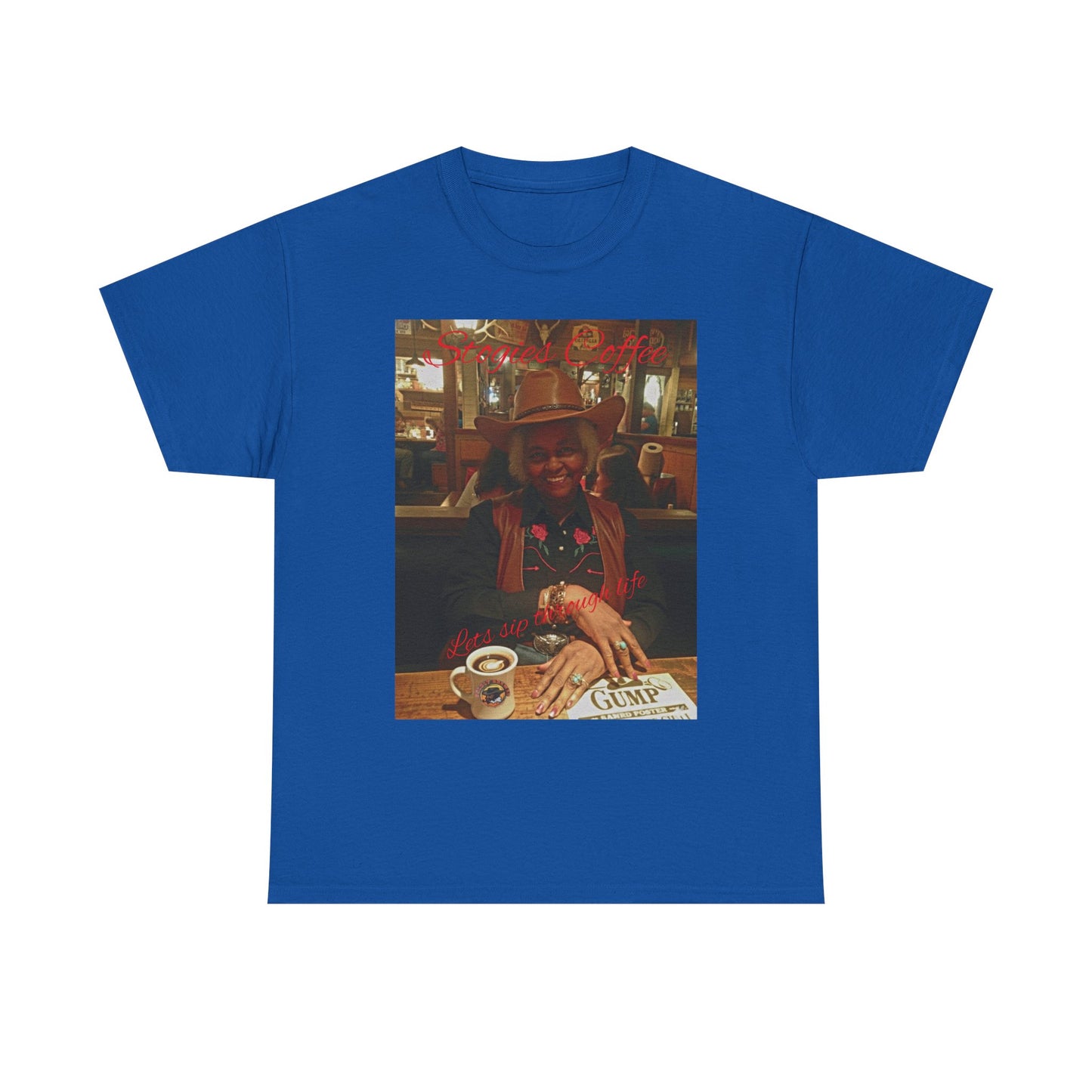 Vintage Diner Photo Tee — Retro Café Print T‑Shirt