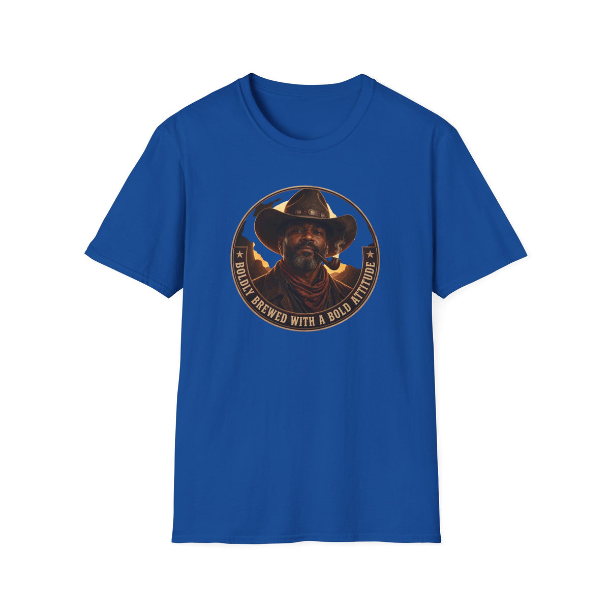 Cowboy Coffee-Inspired Graphic T-Shirt – “Brewed With a Bold Attitude”