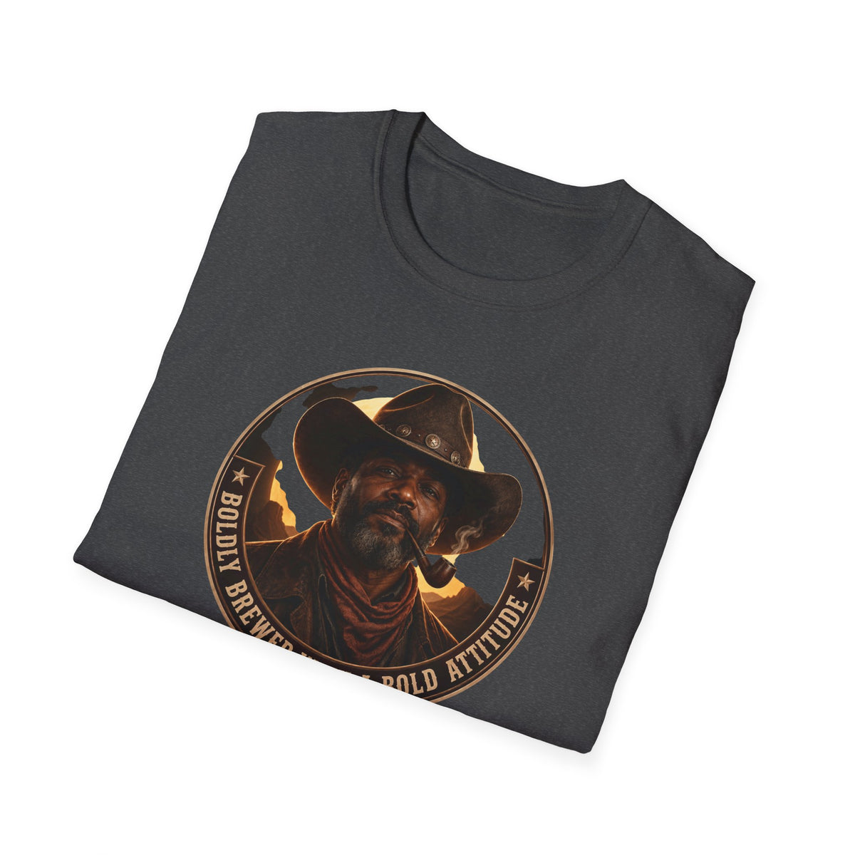 Cowboy Coffee-Inspired Graphic T-Shirt – “Brewed With a Bold Attitude”