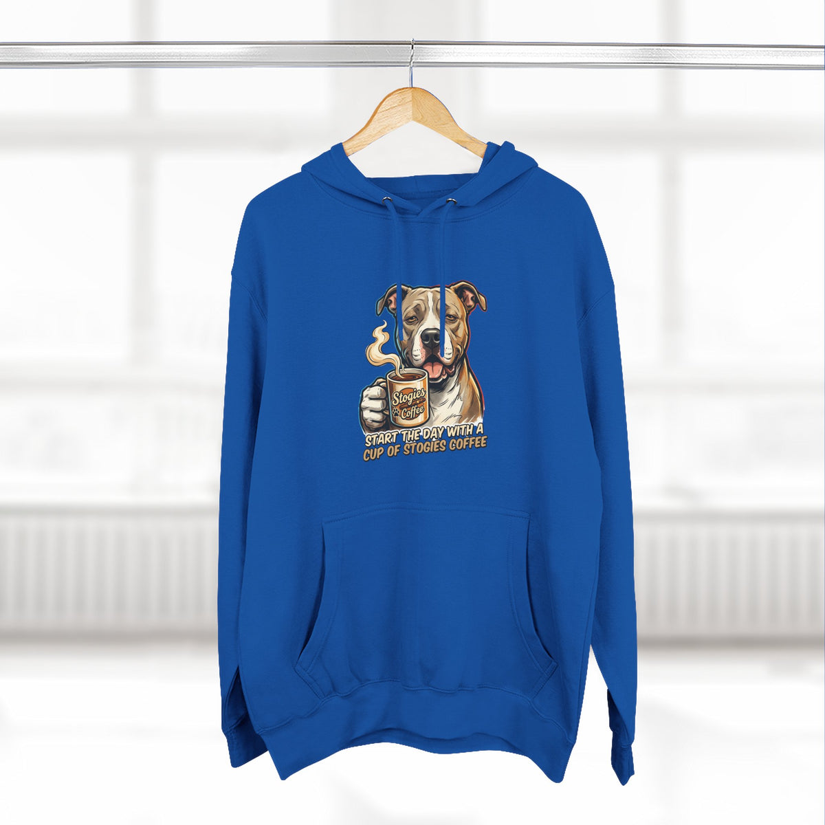 Bulldog Coffee Lover Fleece Hoodie