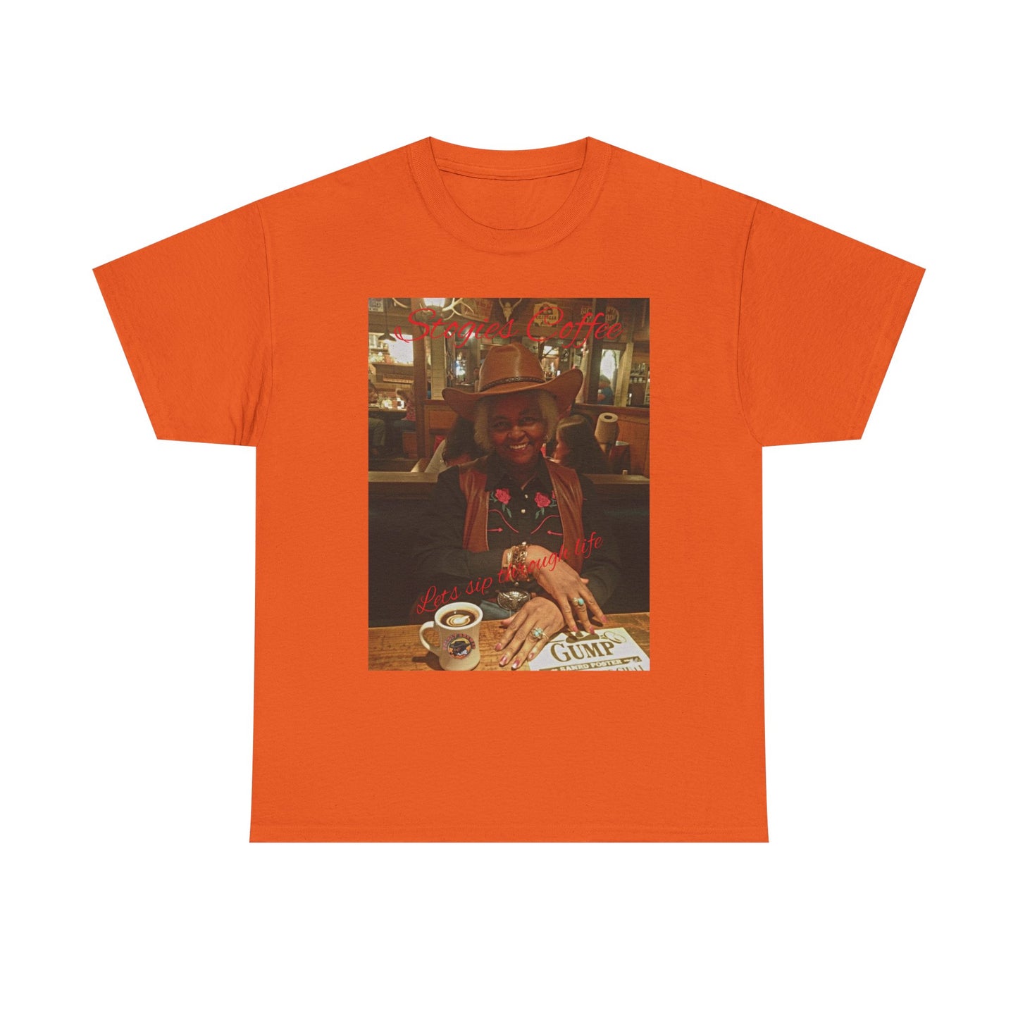 Vintage Diner Photo Tee — Retro Café Print T‑Shirt