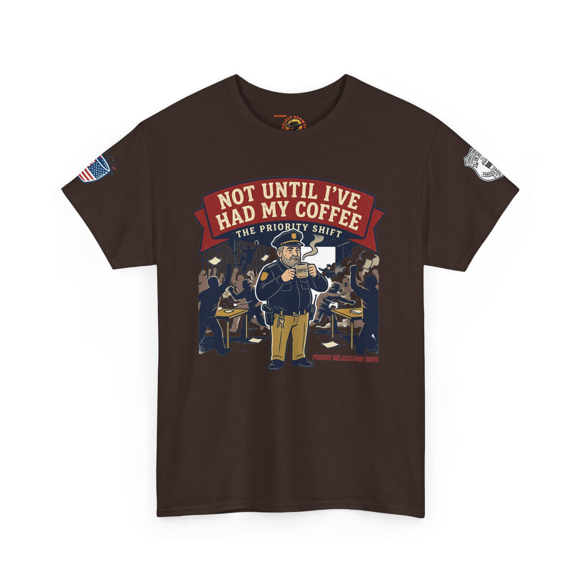Not Until I’ve Had My Coffee T-Shirt — Funny Coffee Crew Tee for Coffee Lovers