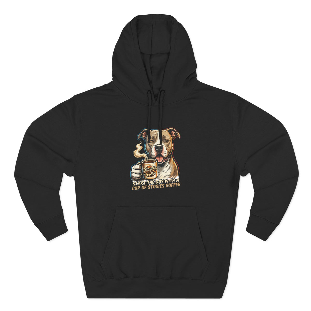 Bulldog Coffee Lover Fleece Hoodie