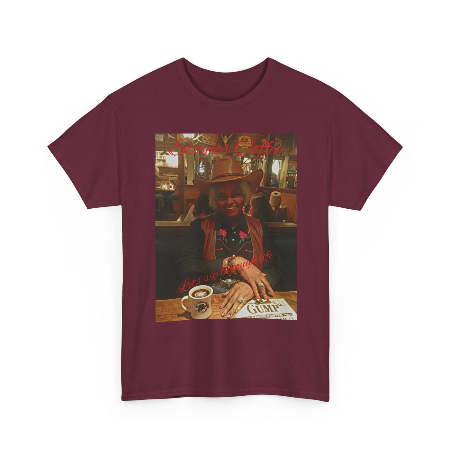 Vintage Diner Photo Tee — Retro Café Print T‑Shirt