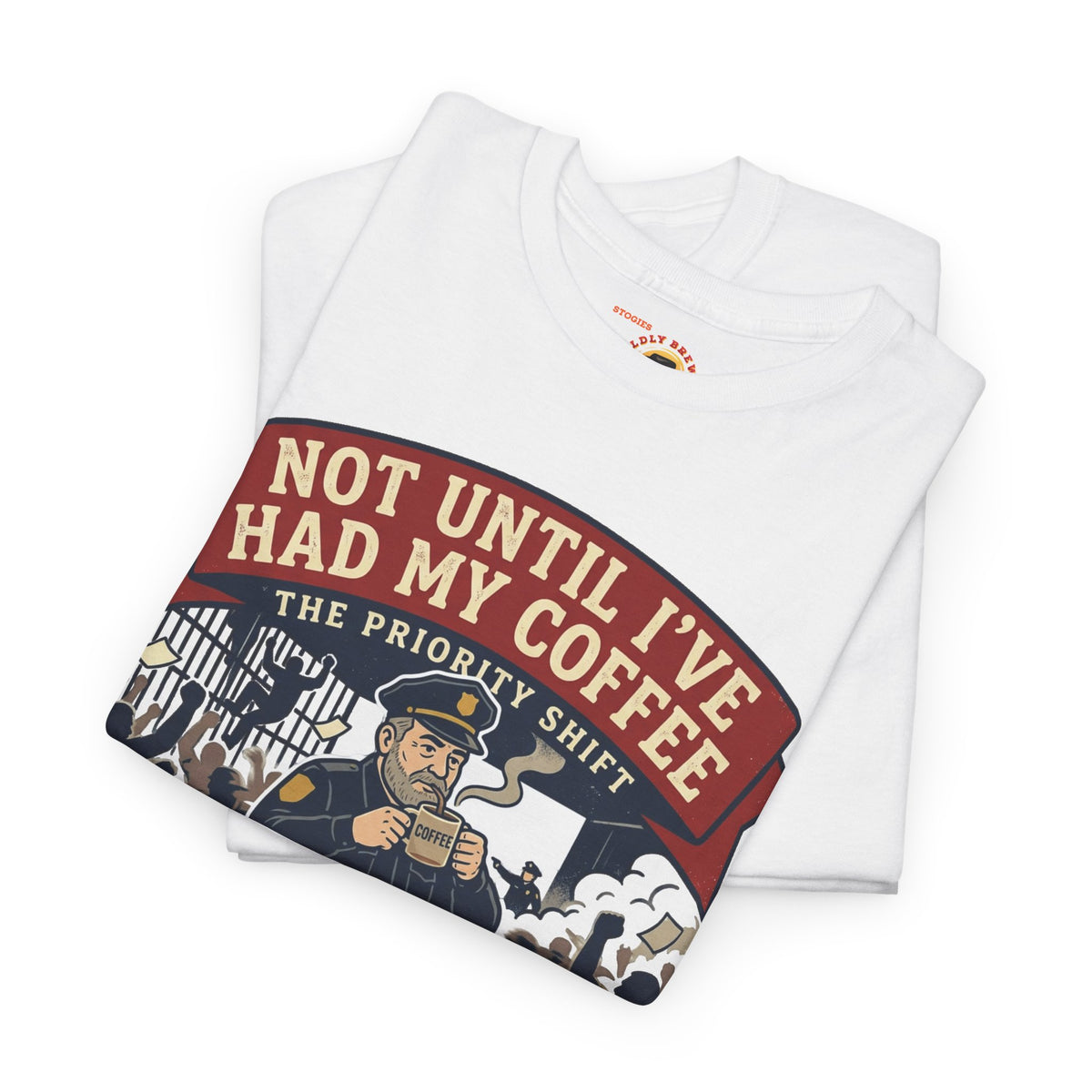 Not Until I’ve Had My Coffee T-Shirt — Funny Coffee Crew Tee for Coffee Lovers