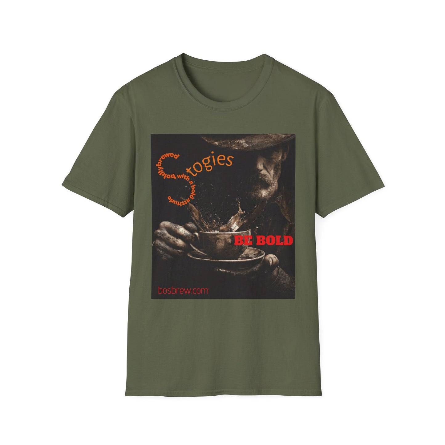 Cigar Stogie Graphic T-Shirt — "Be Bold" Vintage Smoker Design