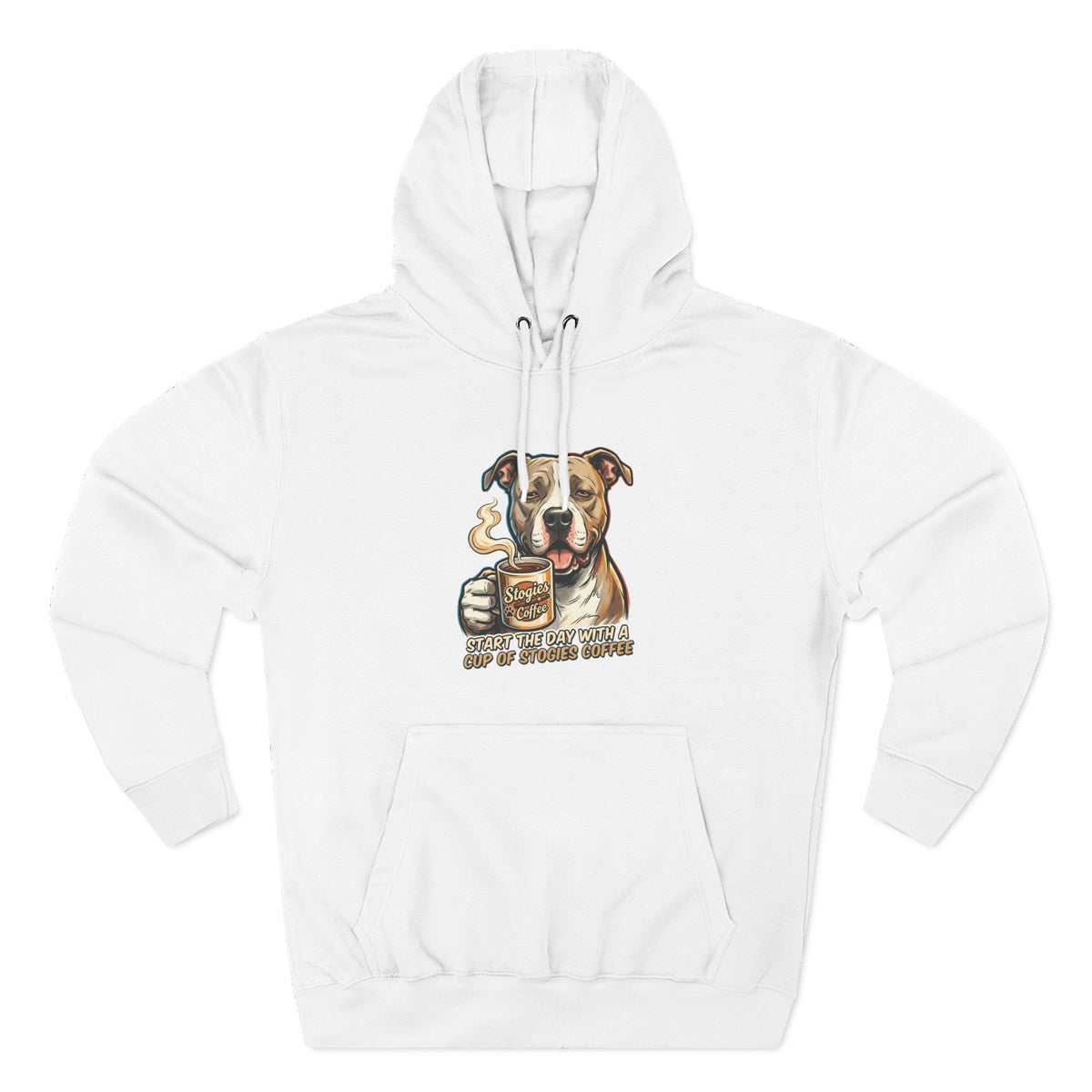 Bulldog Coffee Lover Fleece Hoodie