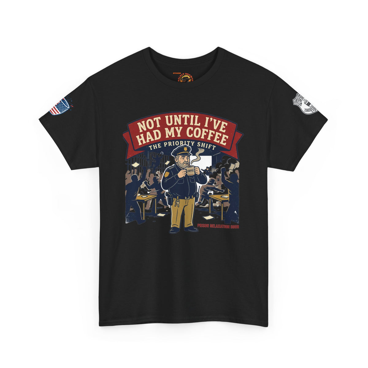 Not Until I’ve Had My Coffee T-Shirt — Funny Coffee Crew Tee for Coffee Lovers