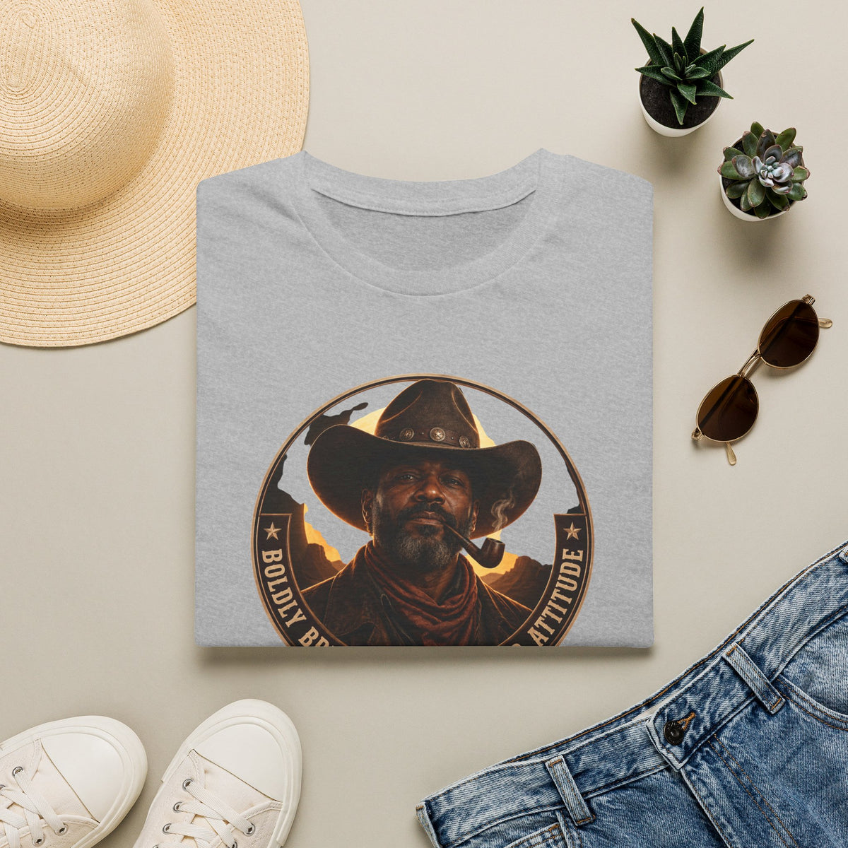 Cowboy Coffee-Inspired Graphic T-Shirt – “Brewed With a Bold Attitude”