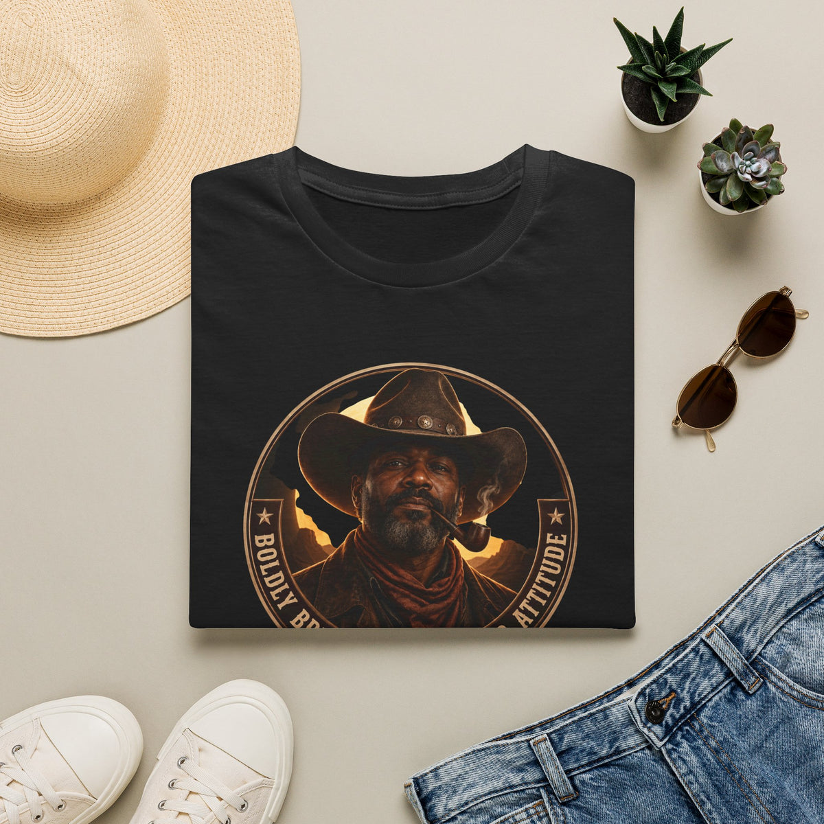 Cowboy Coffee-Inspired Graphic T-Shirt – “Brewed With a Bold Attitude”