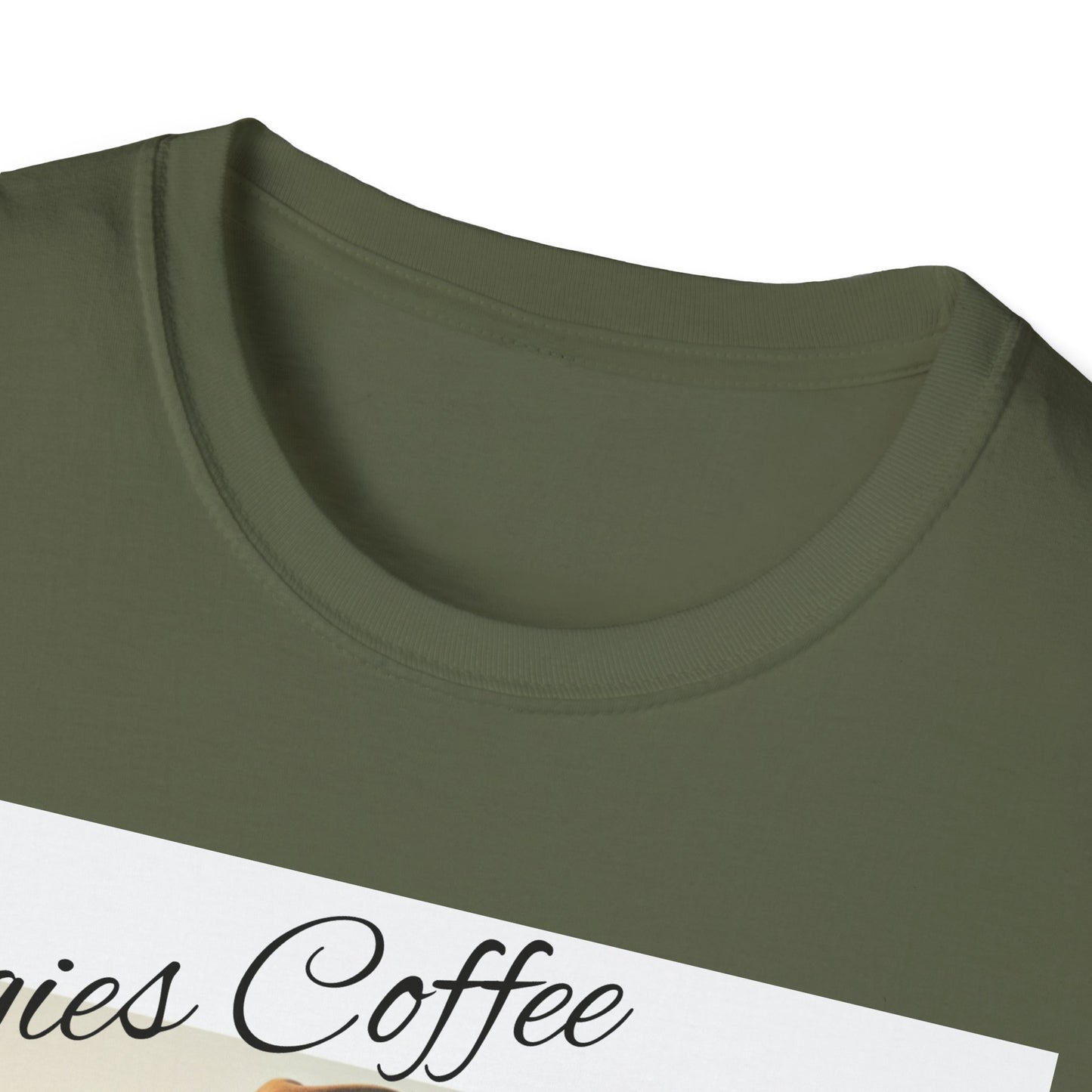 Stogies Coffee Cowgirl T-Shirt — Rugged Cowgirl Sipping Coffee